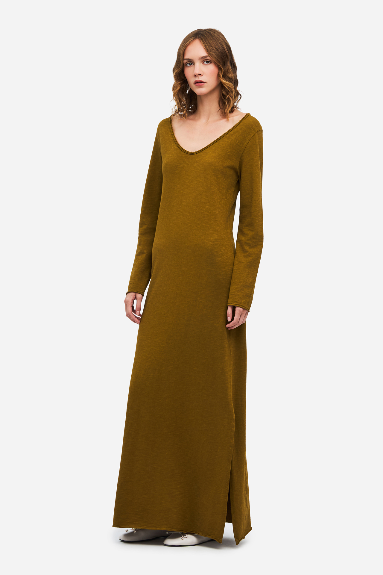 RAW EDGES ΜΑΧΙ DRESS