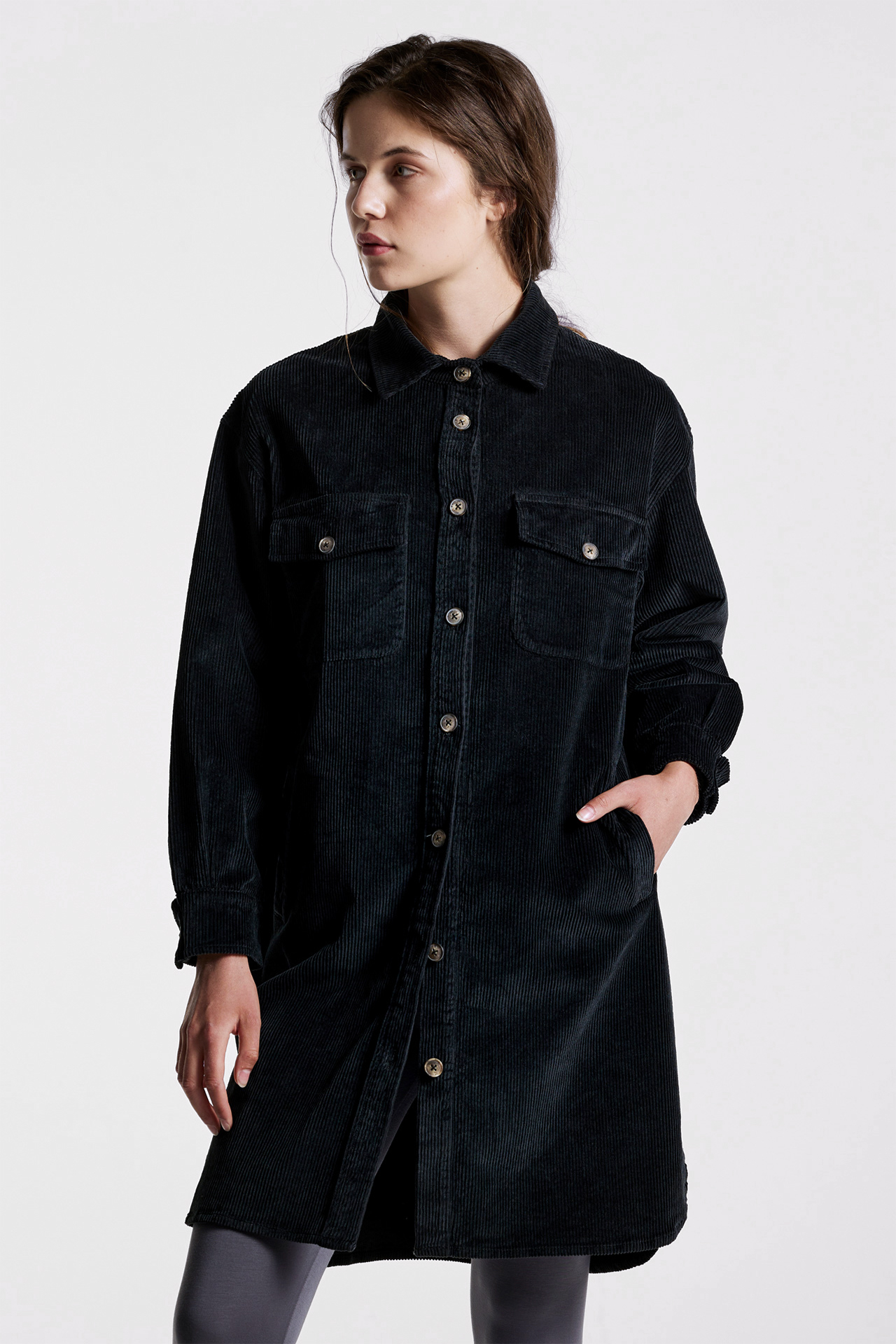 Corduroy Shirt Dress