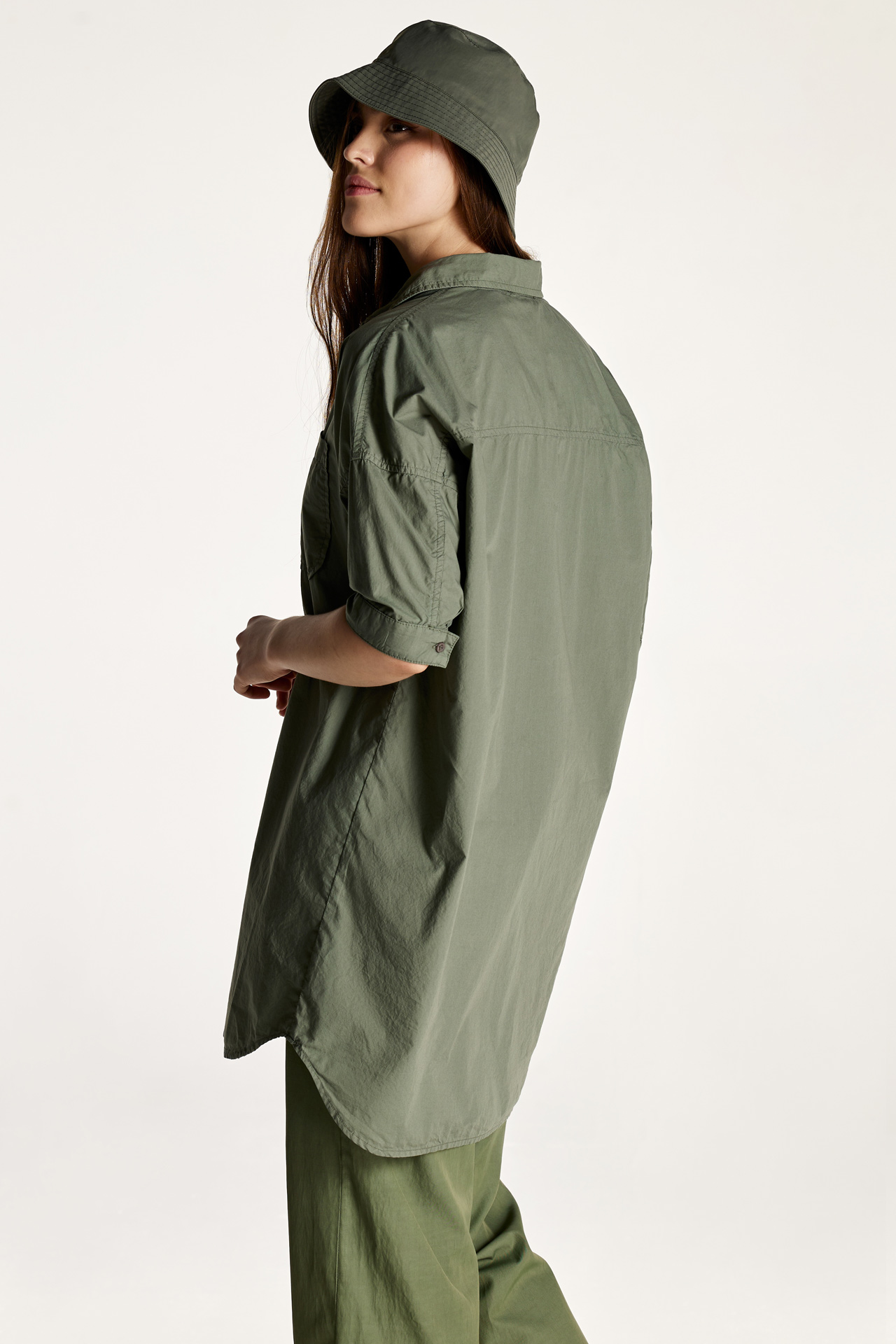 Short Oversized Shirt Dress