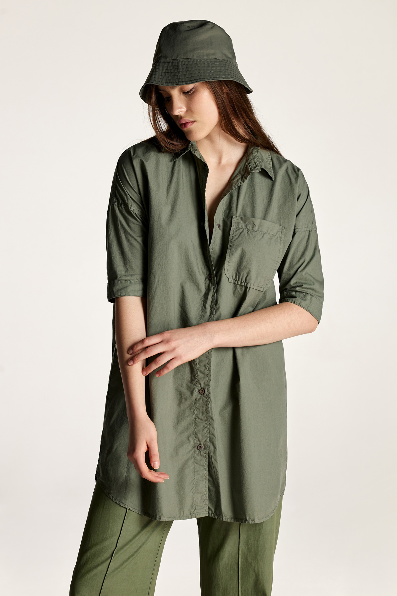 Short Oversized Shirt Dress