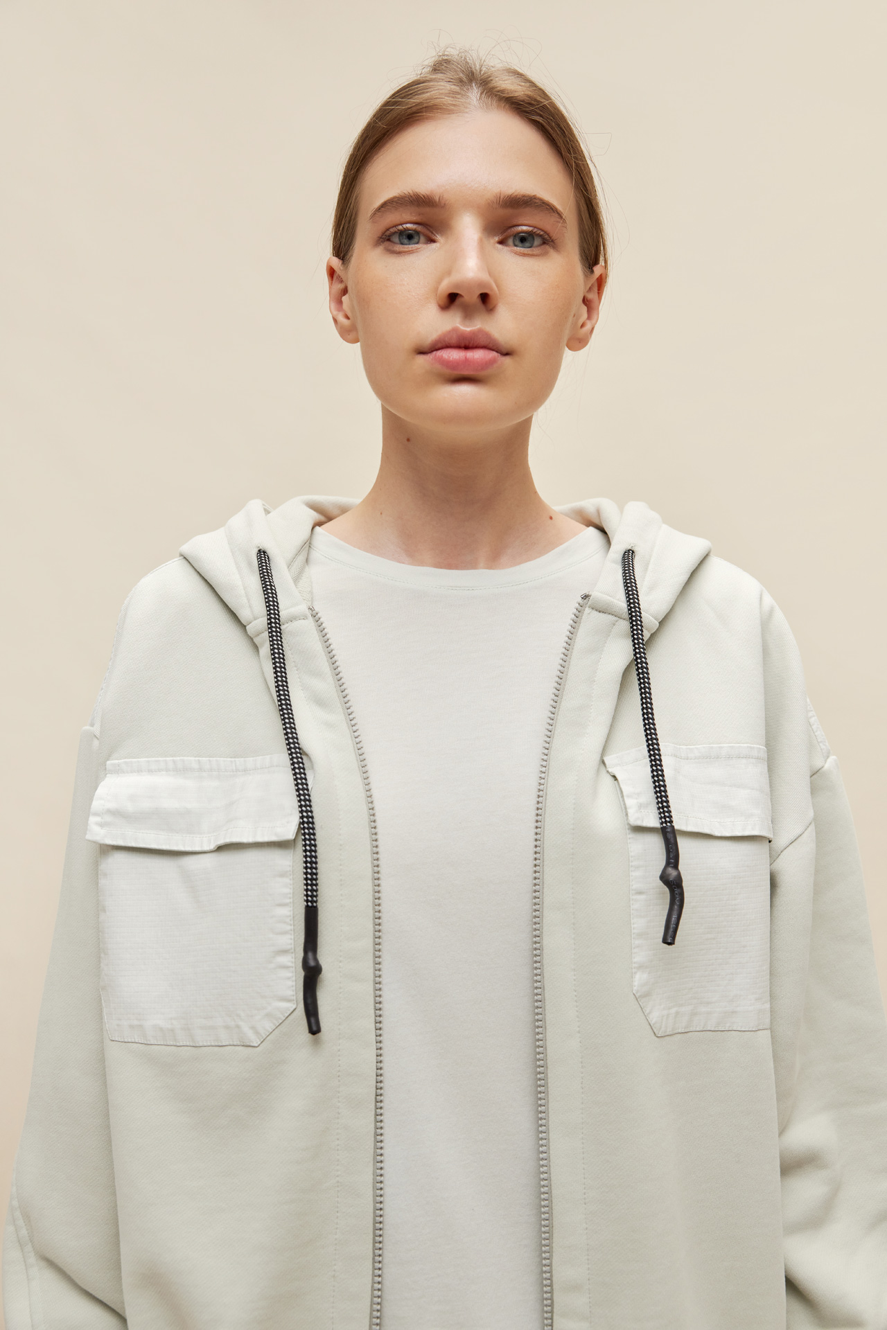 Contrast Full Zip