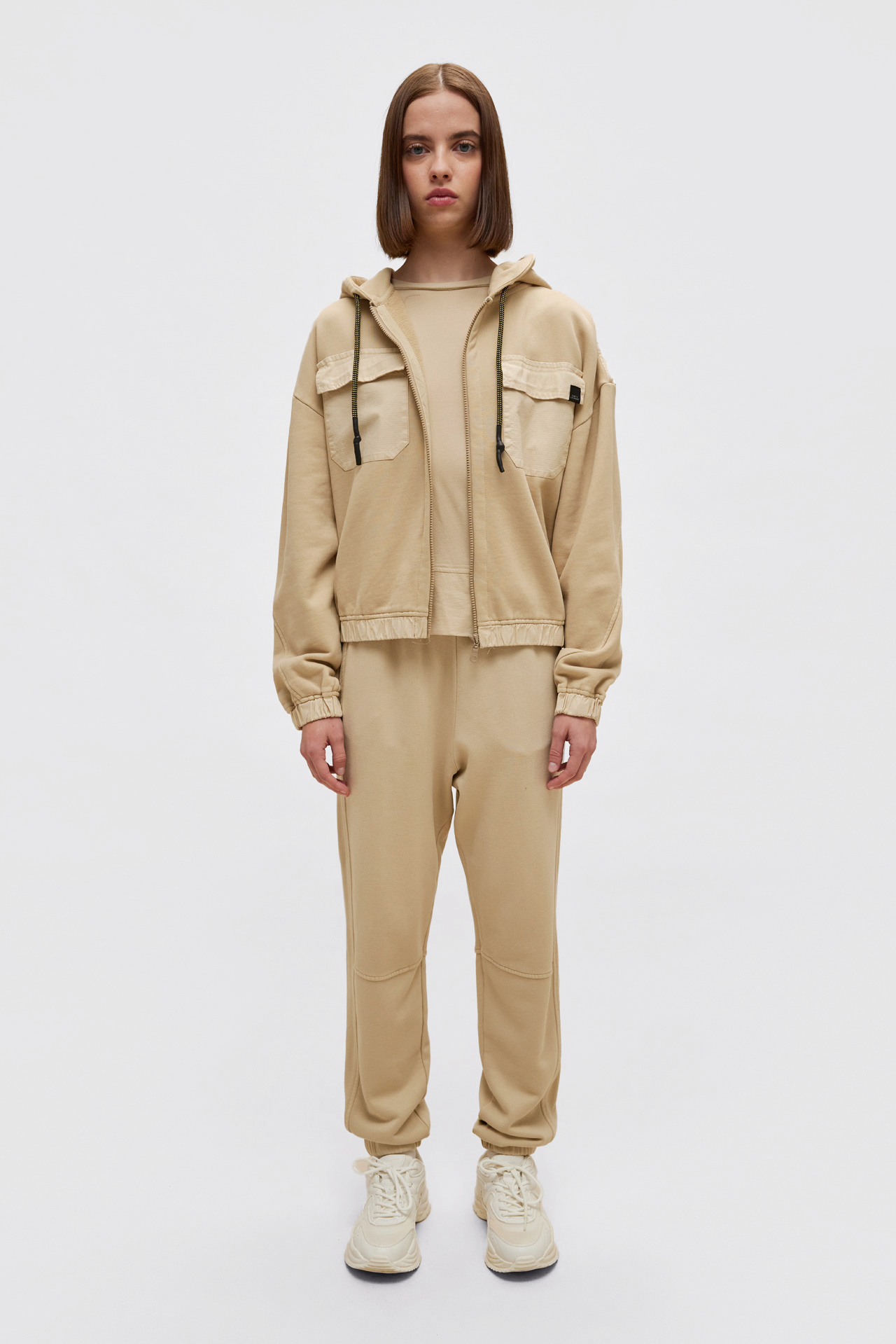 Contrast Full Zip