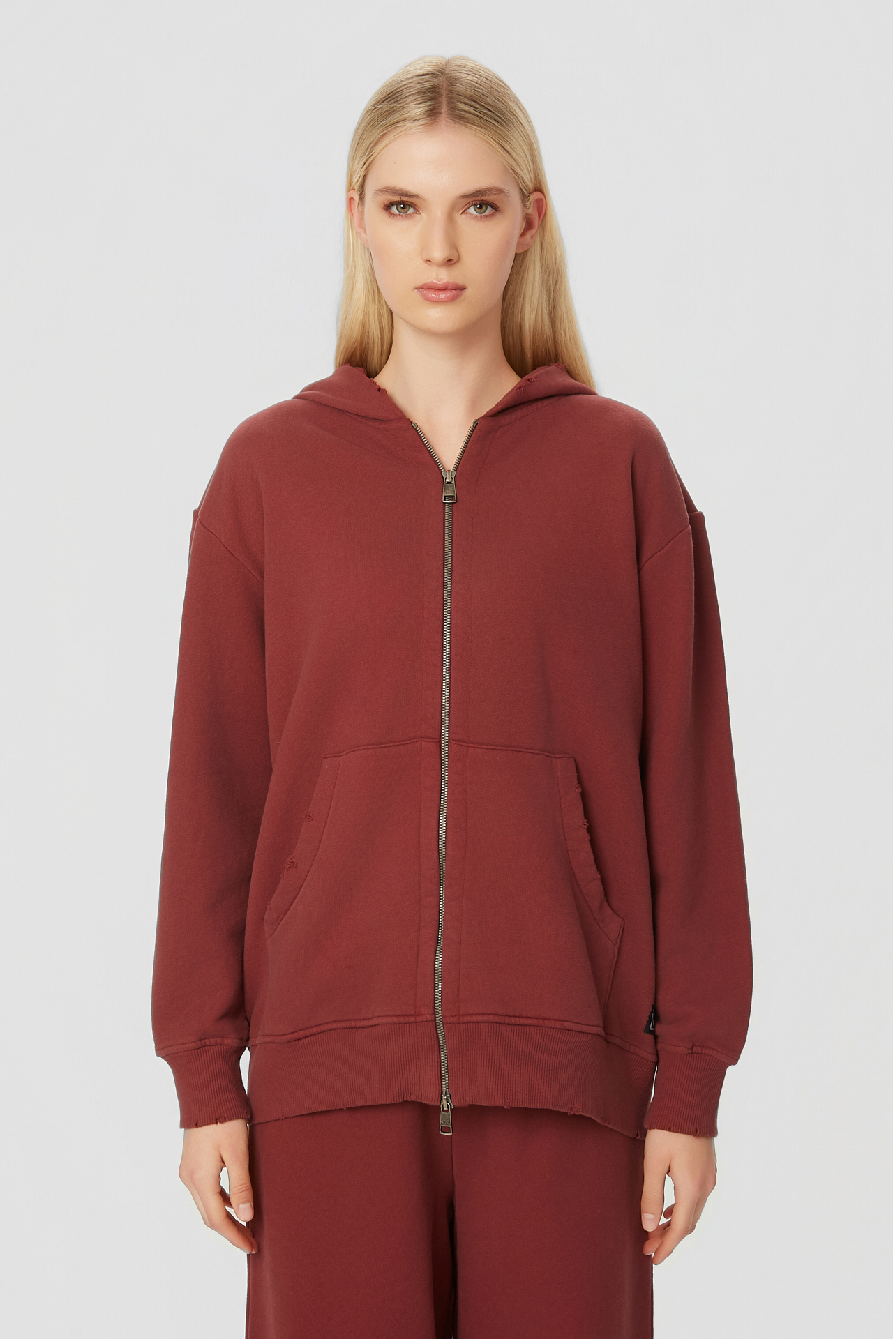 OVERSIZED FULLZIP WITH DESTROYS