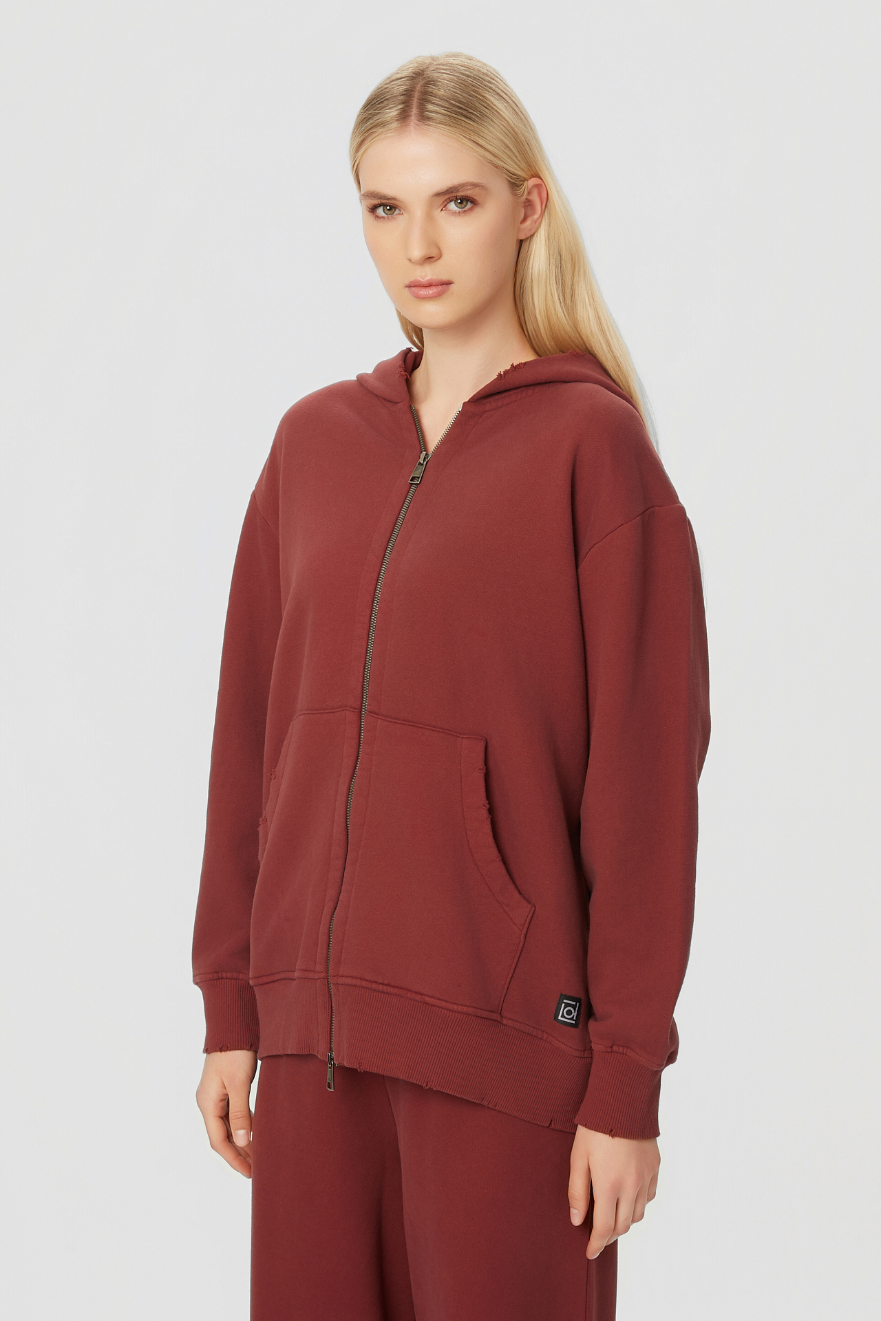 OVERSIZED FULLZIP WITH DESTROYS