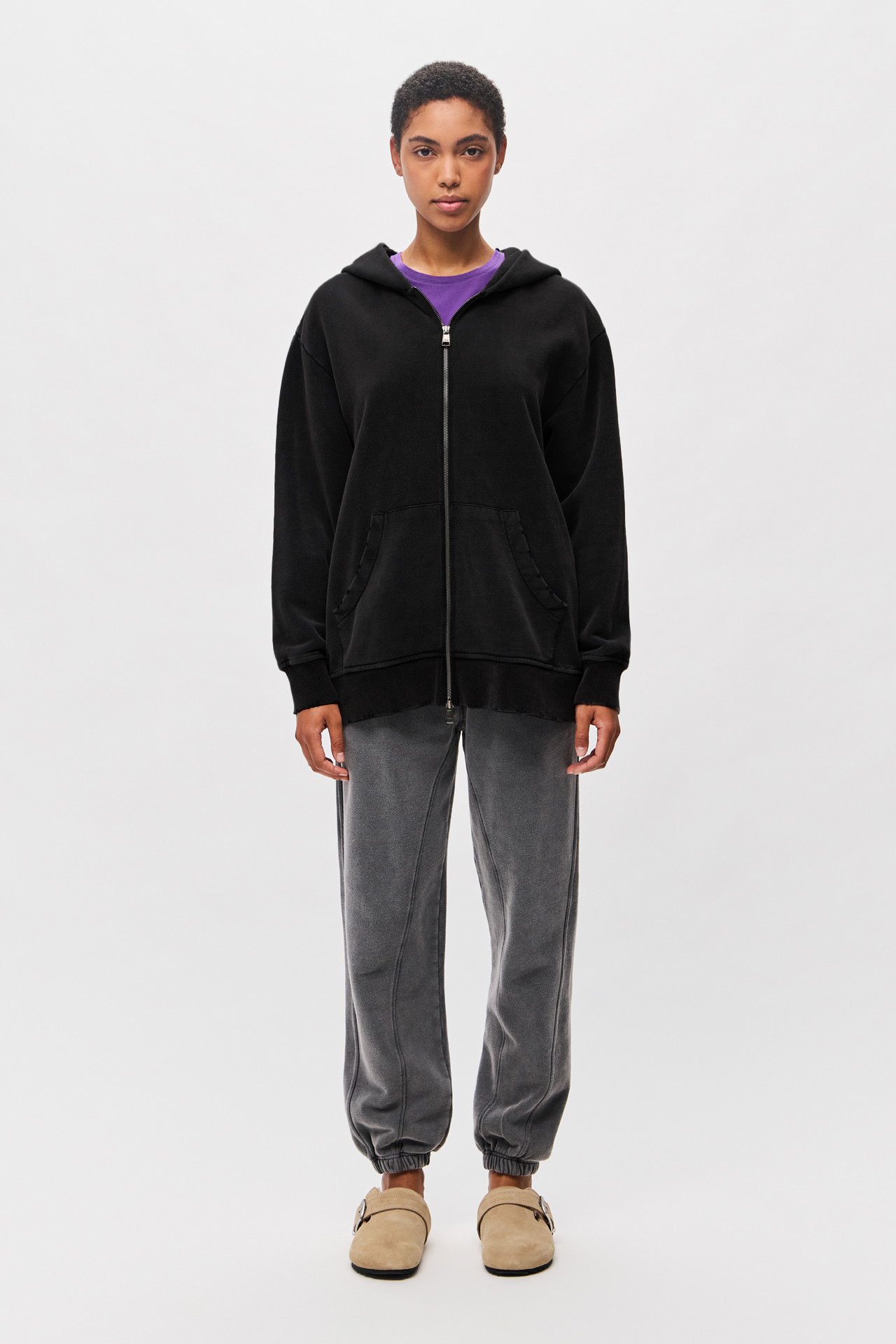 OVERSIZED FULLZIP WITH DESTROYS