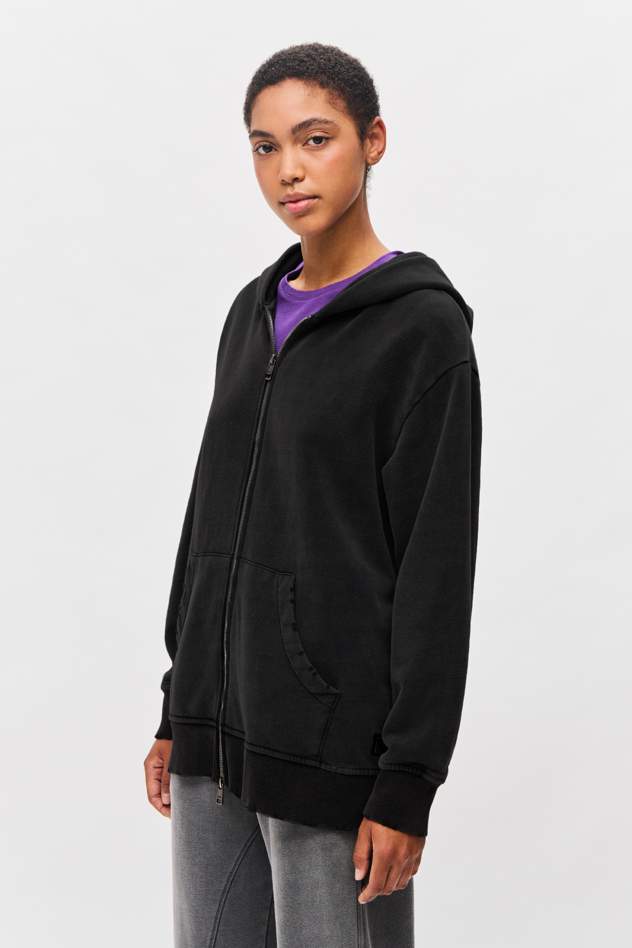 OVERSIZED FULLZIP WITH DESTROYS