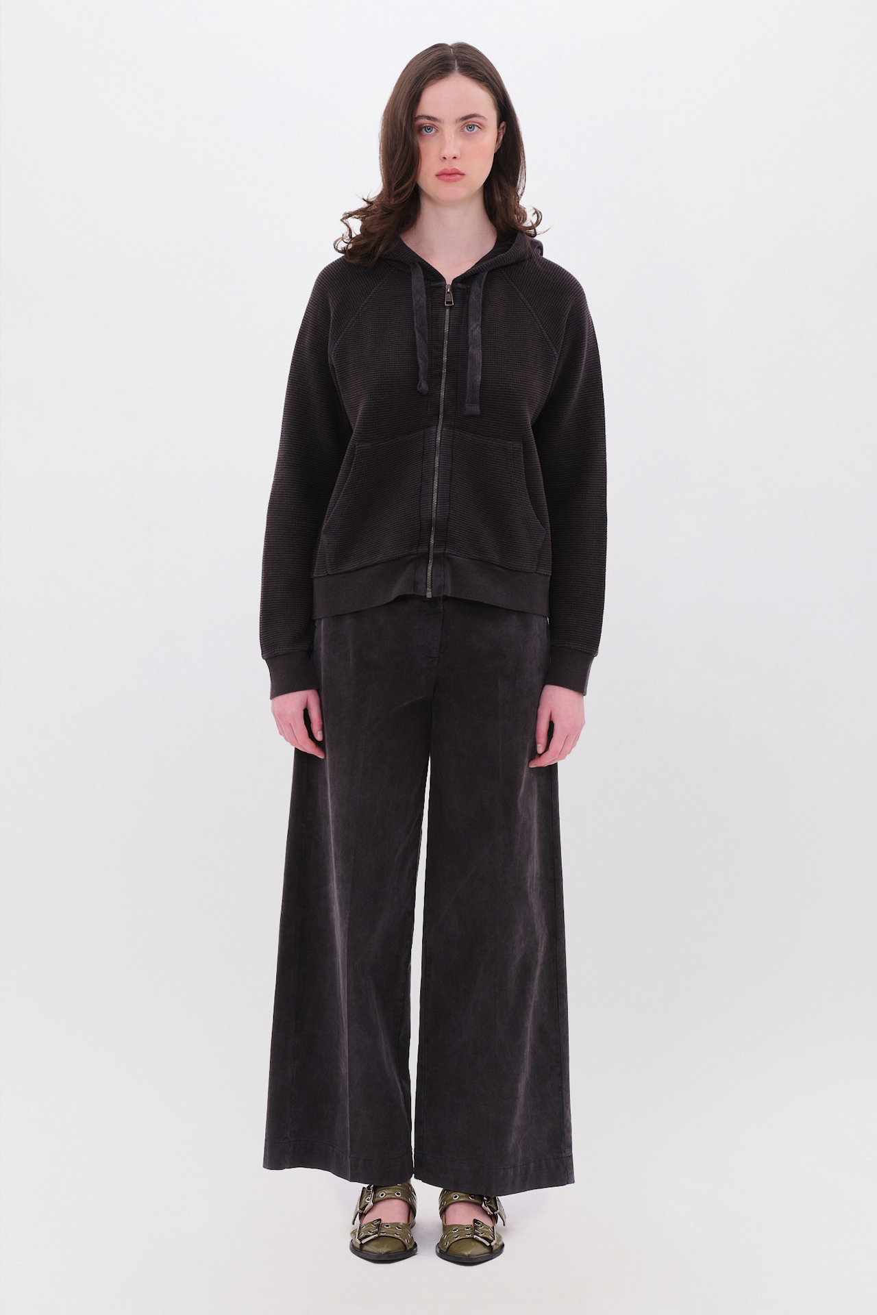 WAFFLE RAGLAN FULLZIP