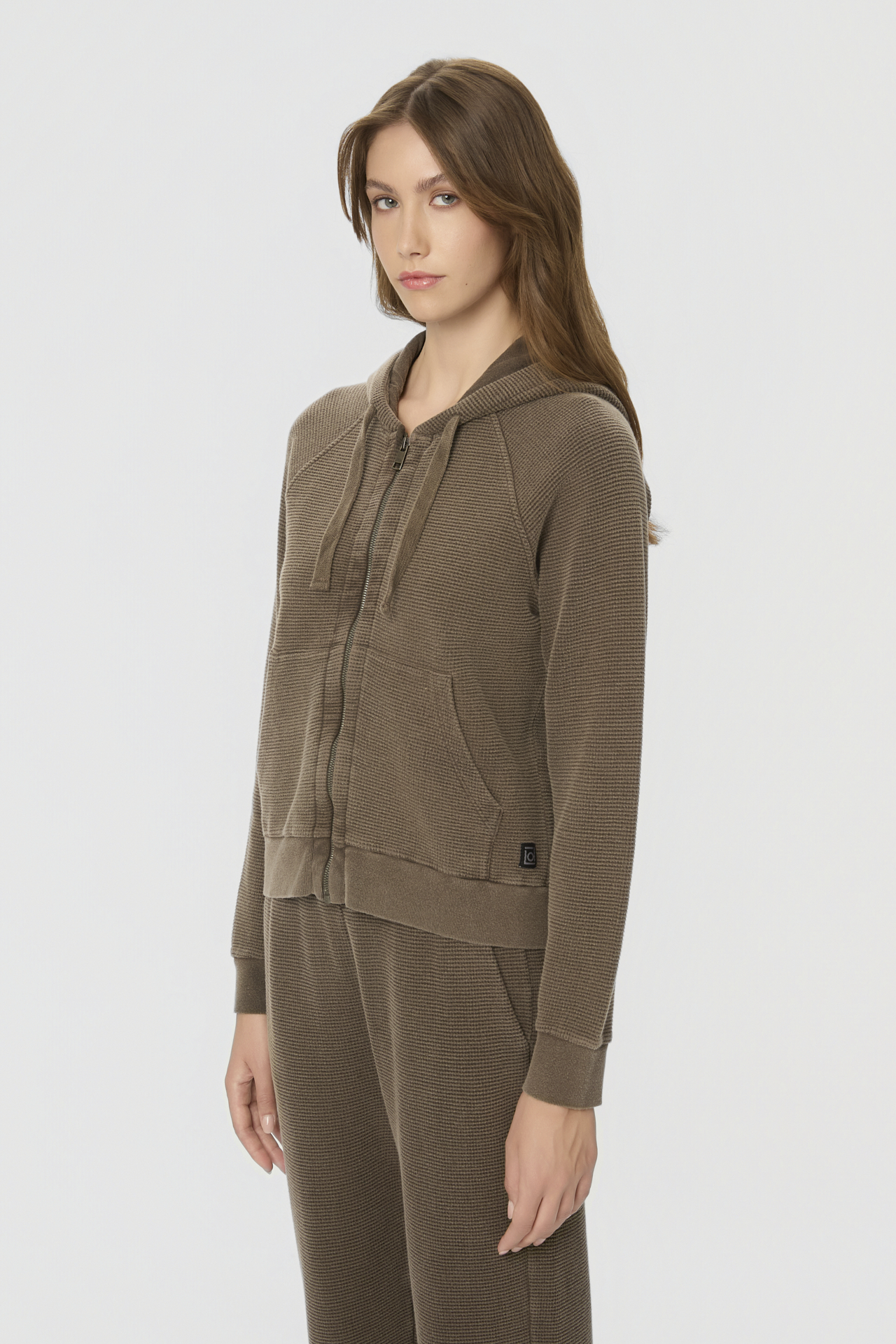 WAFFLE RAGLAN FULLZIP