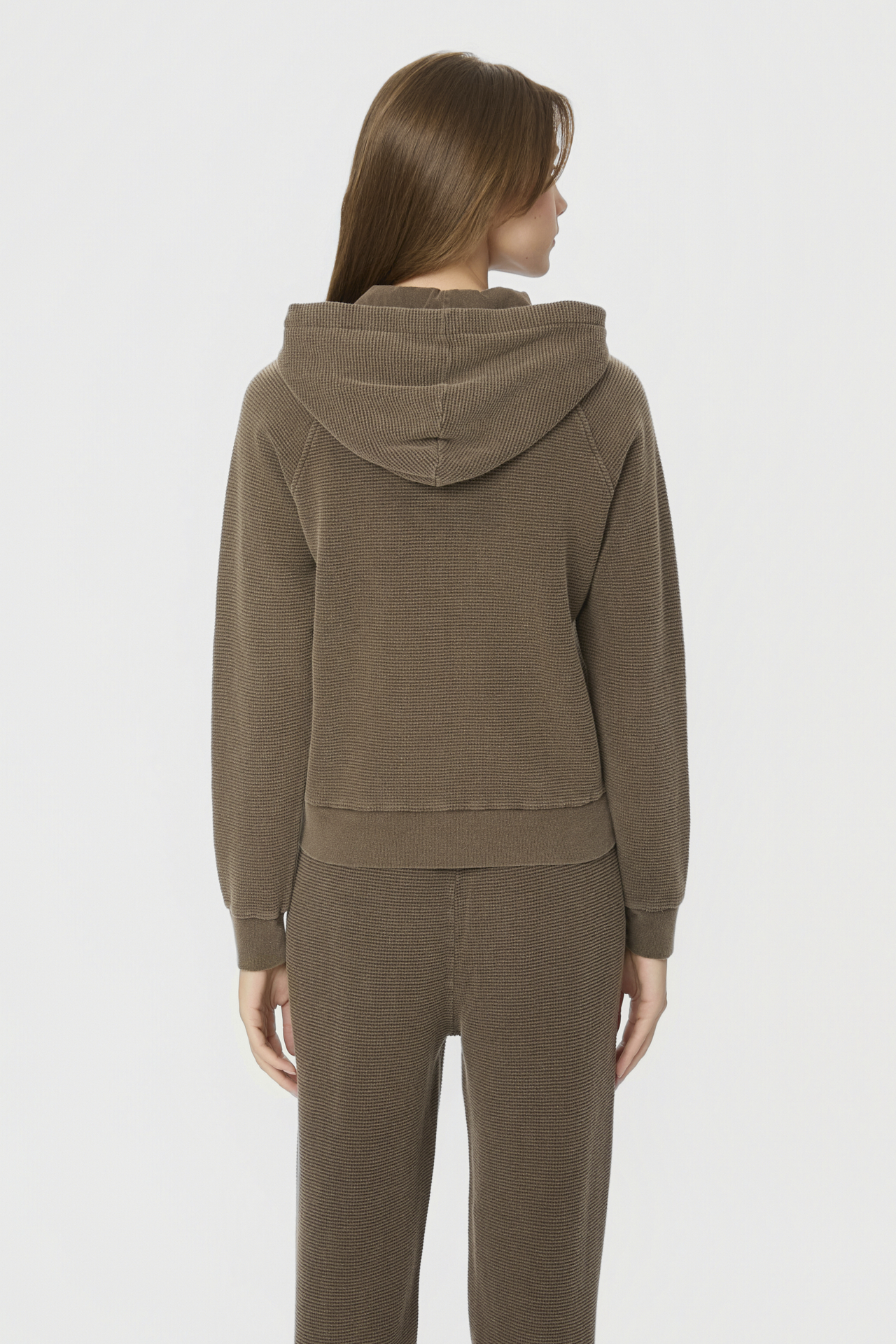 WAFFLE RAGLAN FULLZIP