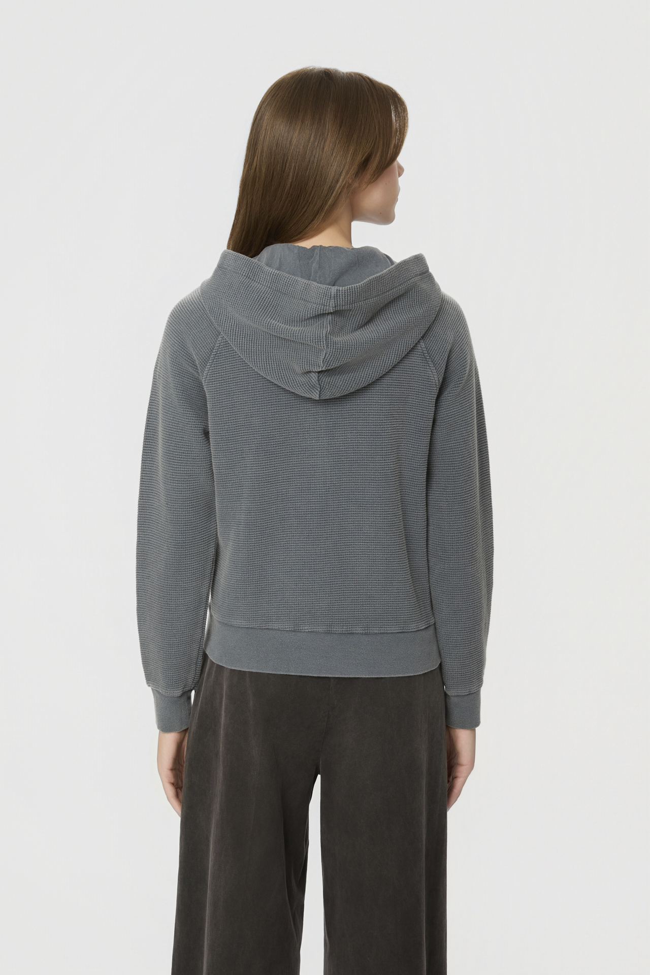 WAFFLE RAGLAN FULLZIP