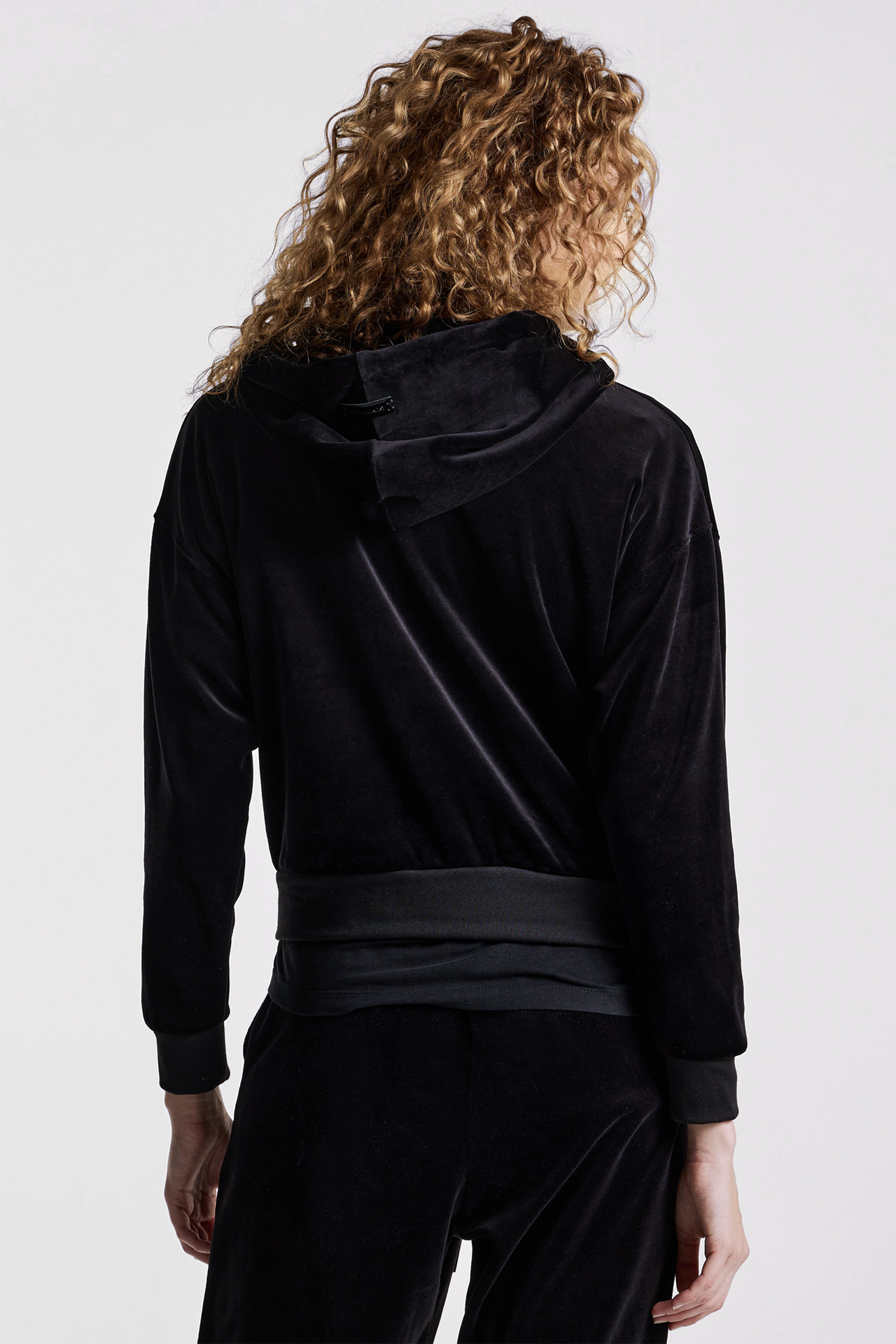 Inside Out Detail Velvet Full Zip