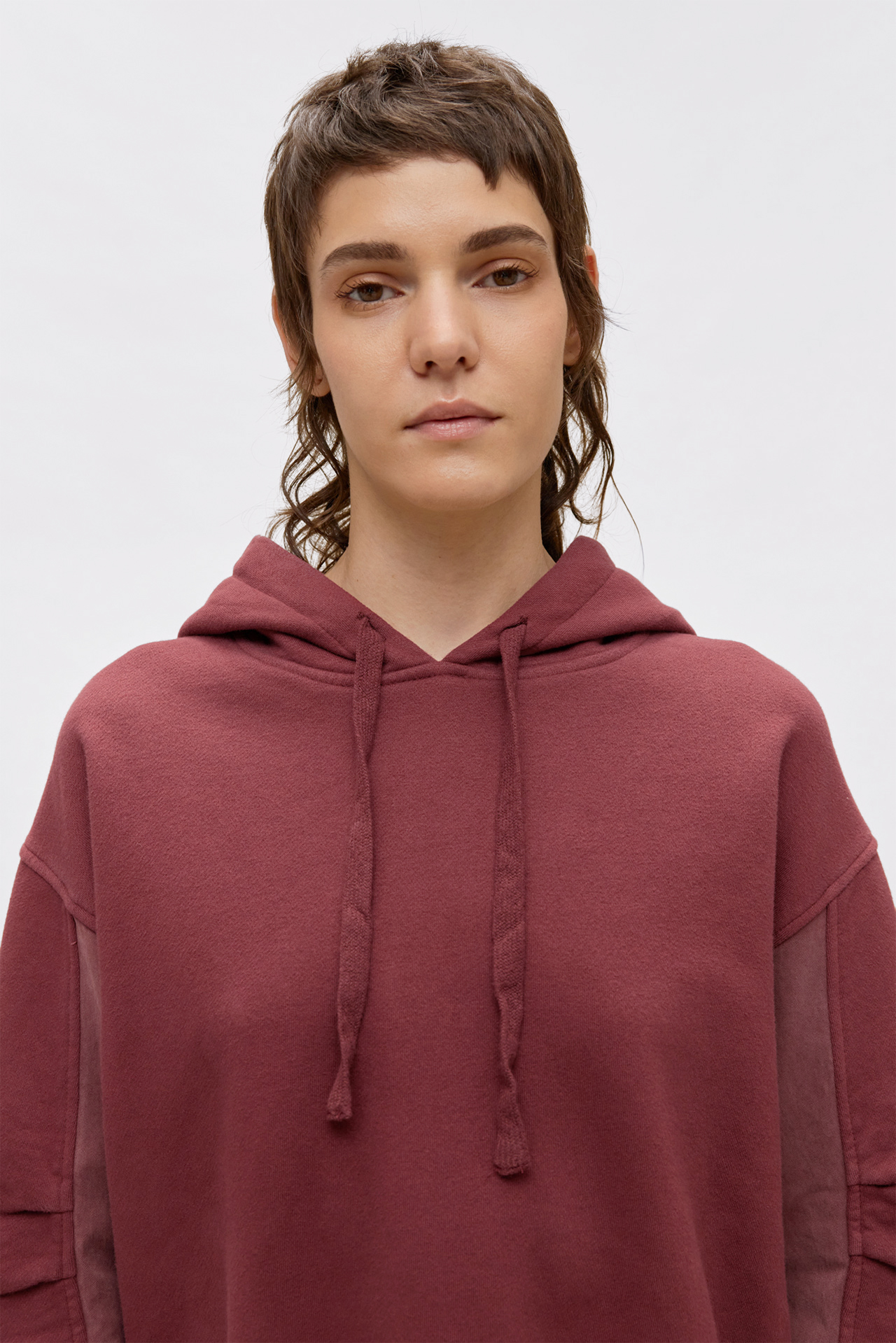 Contrast Detailed Hoodie