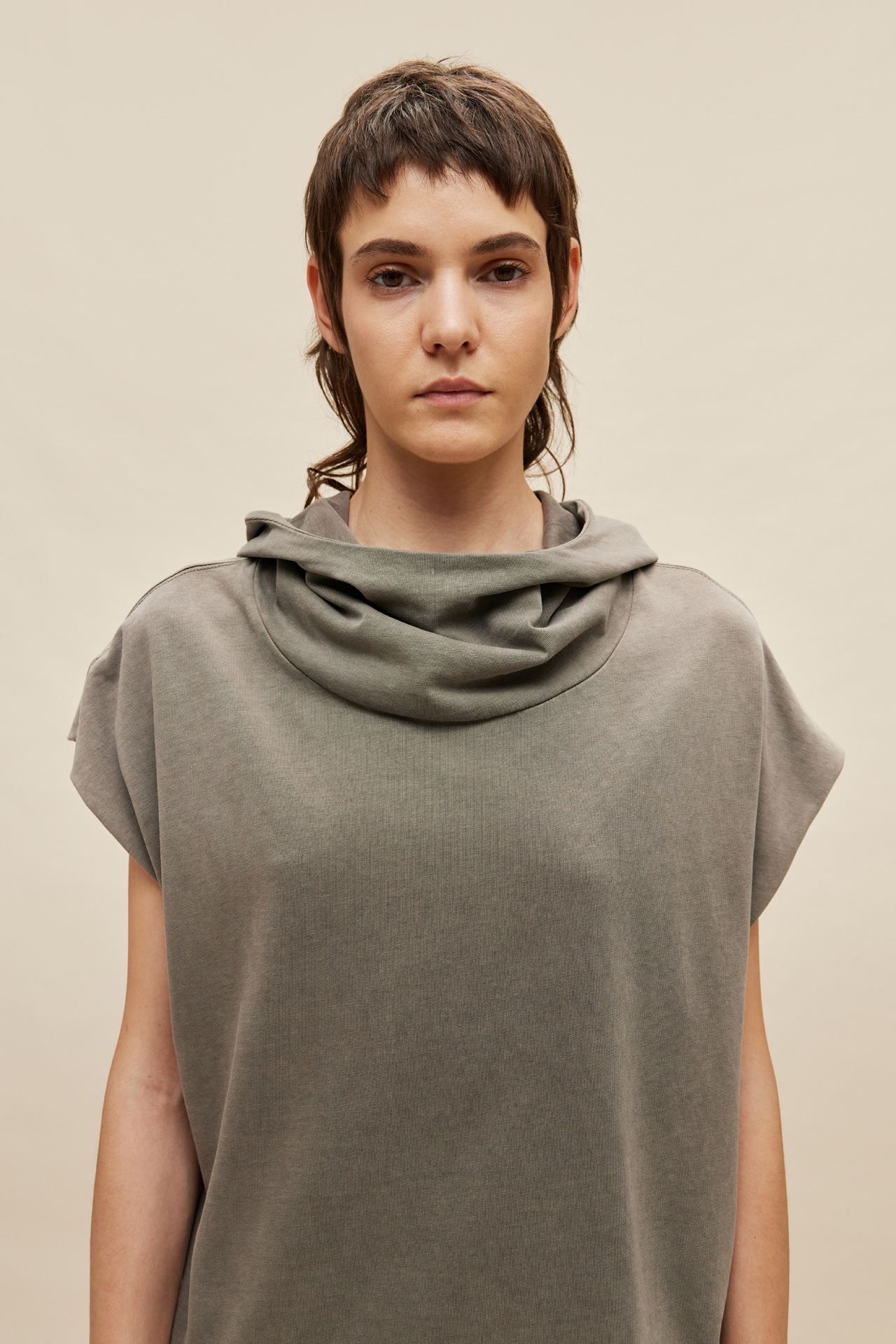 High Neck Hoodie