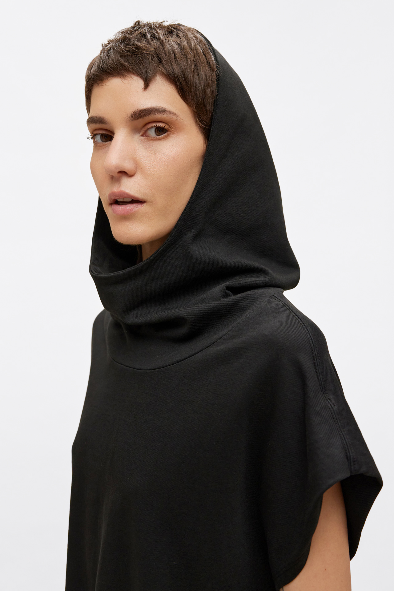 High Neck Hoodie