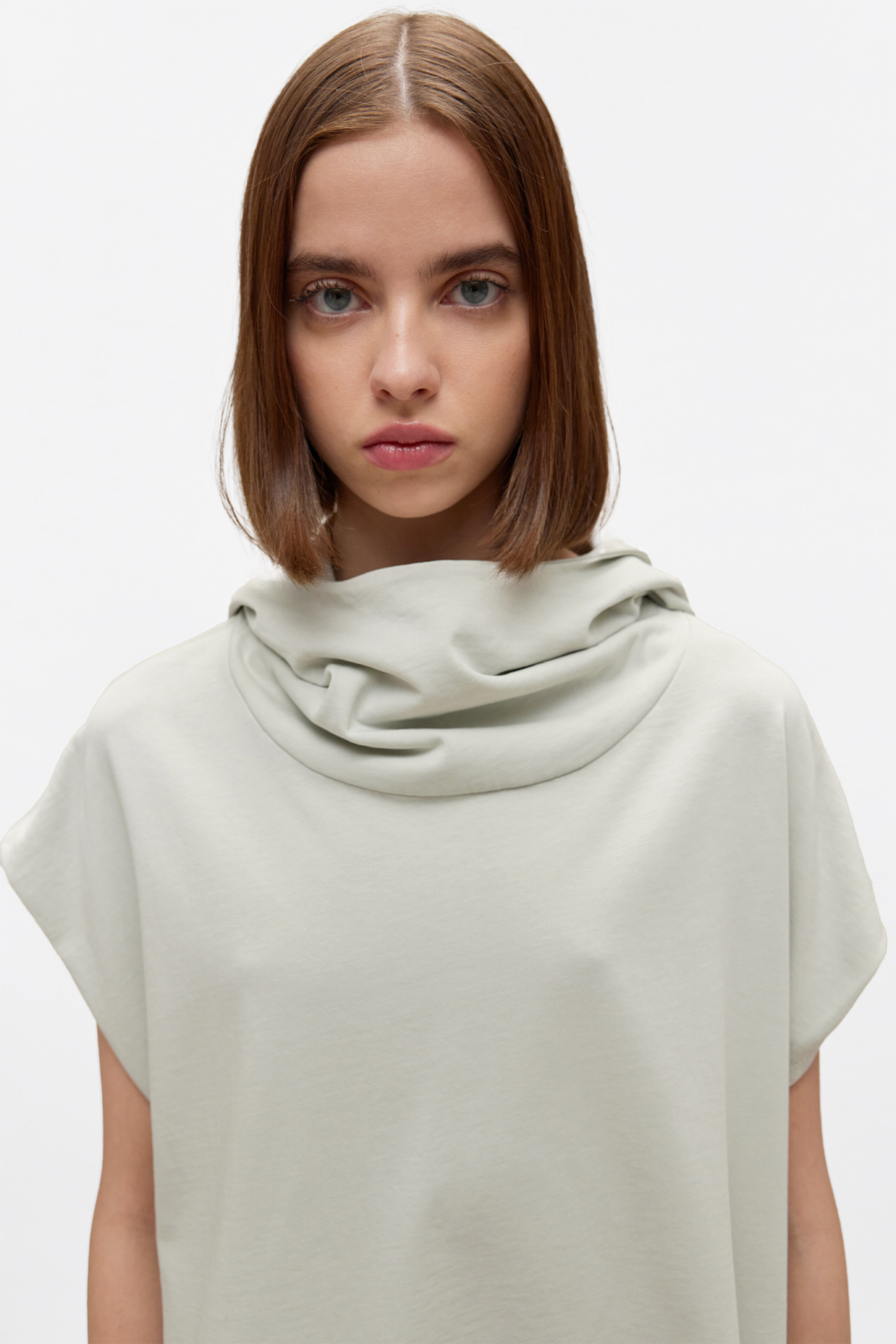 High Neck Hoodie