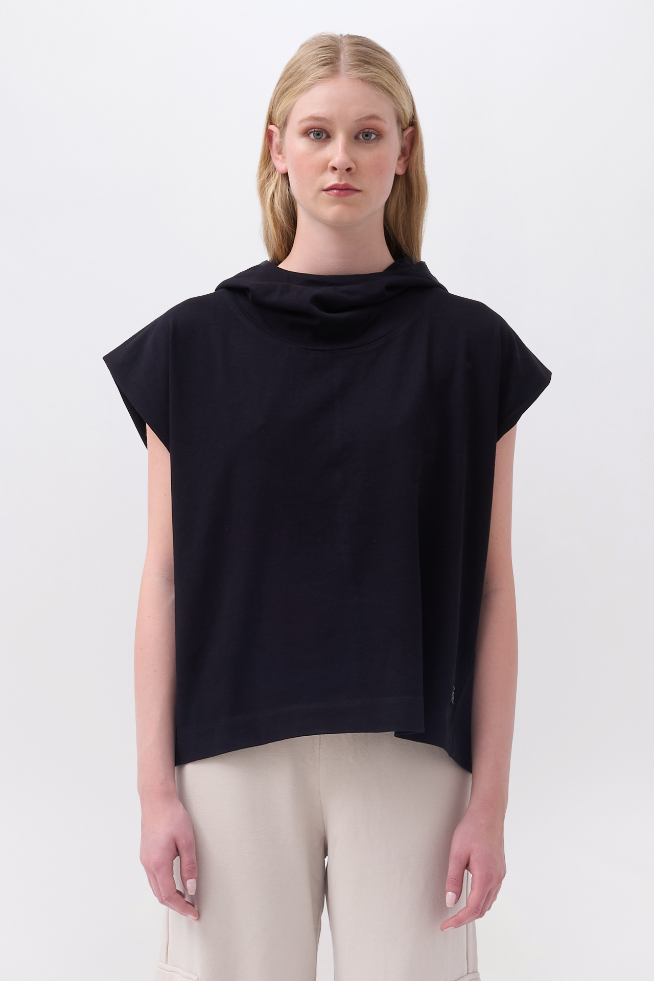 High Neck Hoodie