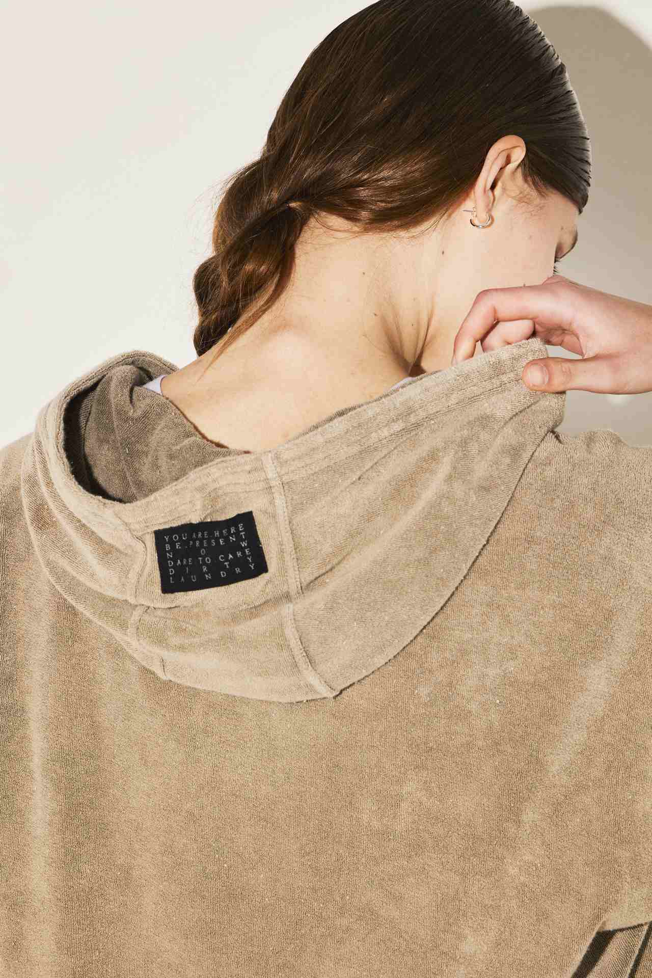 Terry Towel Sleeveless Hoodie
