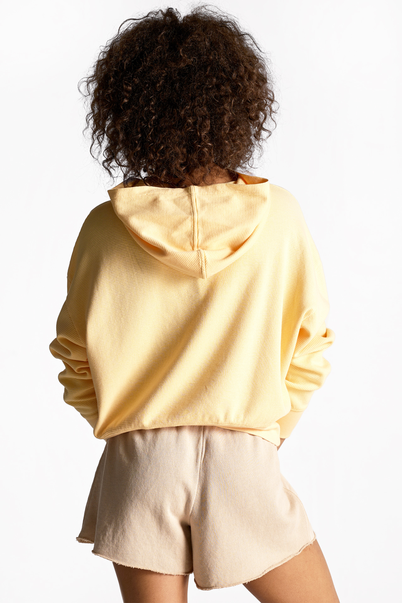 Waffle Crop Hoodie