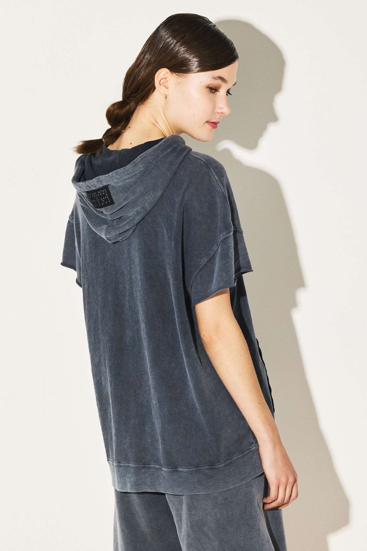 Oversized Short Sleeve Hoodie