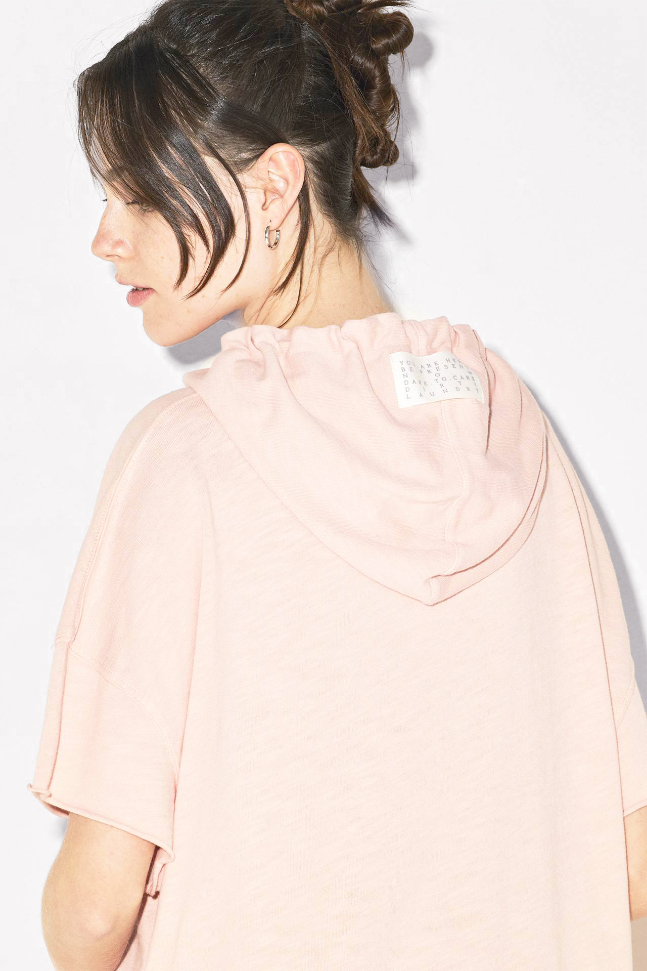 Short sleeve hoodie for ladies outlet