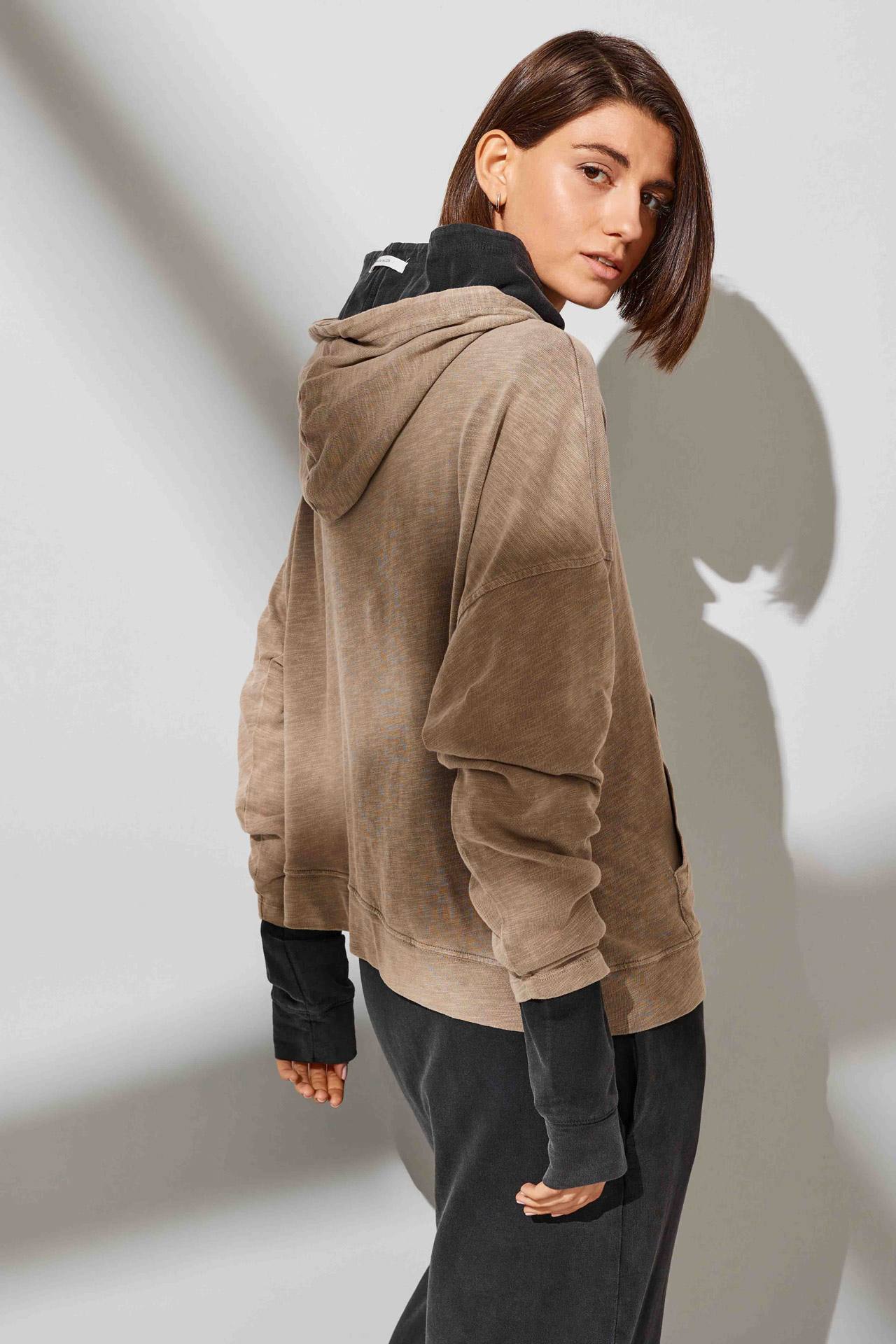 HEAVY SLUB DROP SHOULDER HOODIE