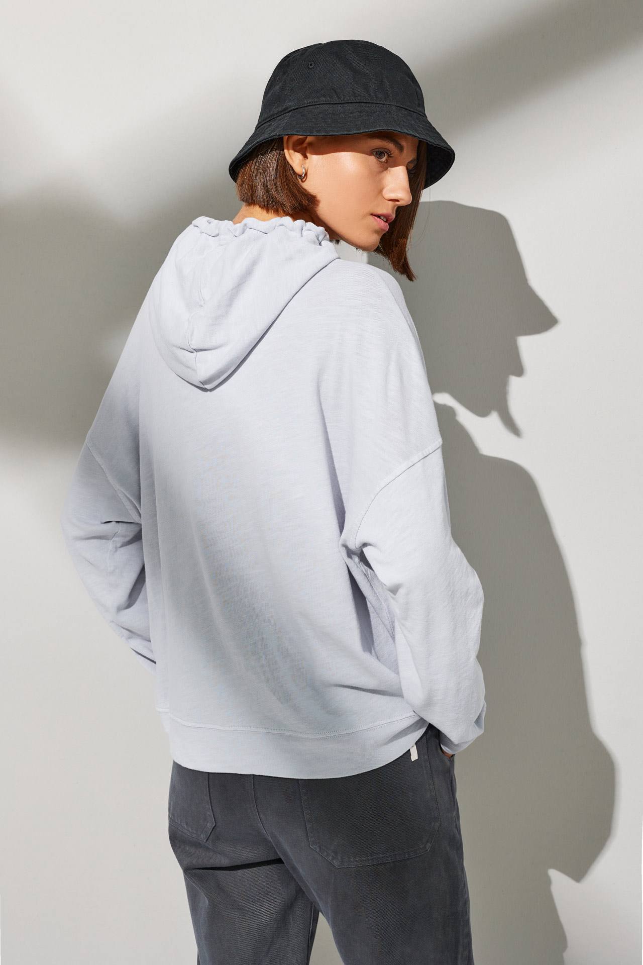 HEAVY SLUB DROP SHOULDER HOODIE