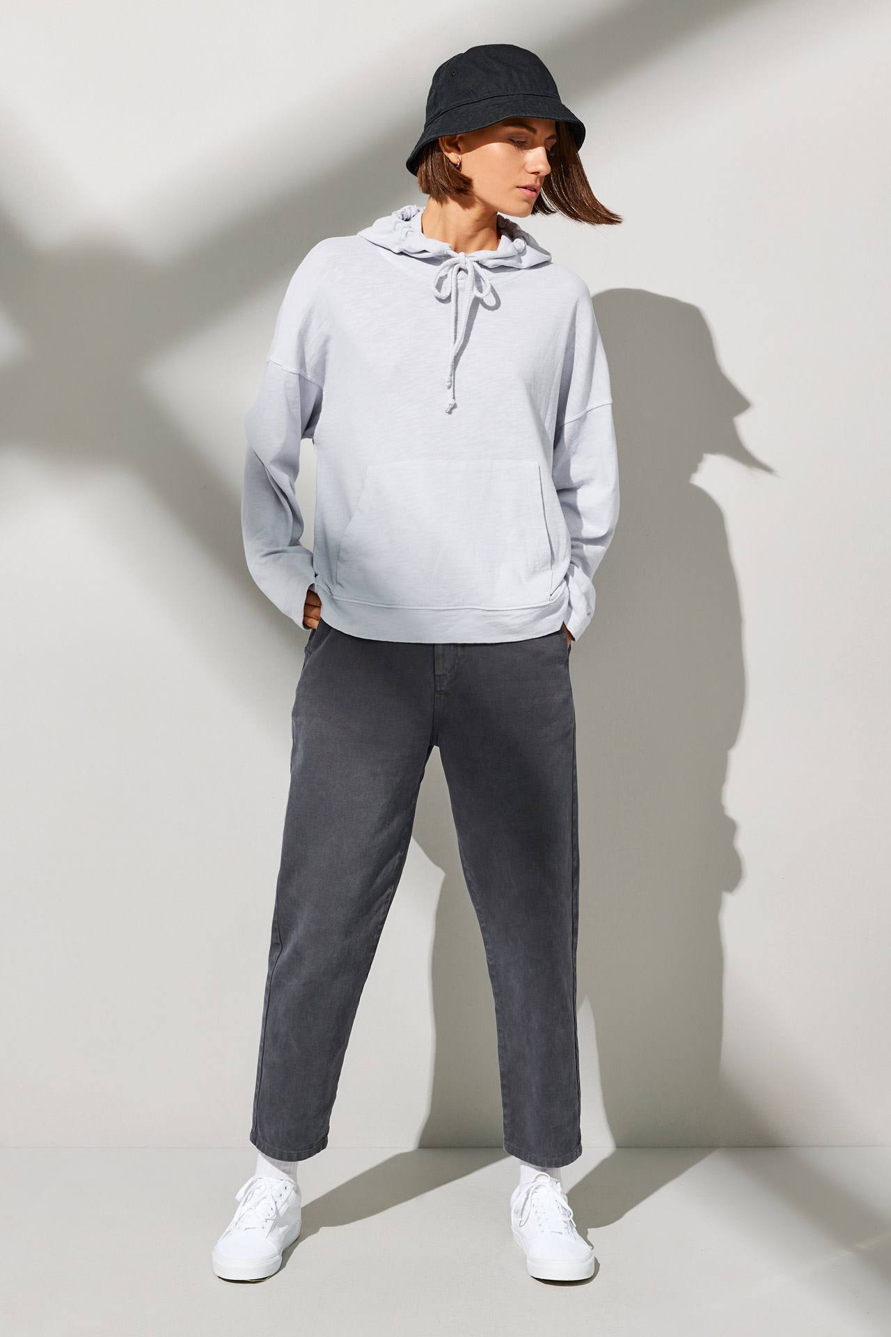 HEAVY SLUB DROP SHOULDER HOODIE