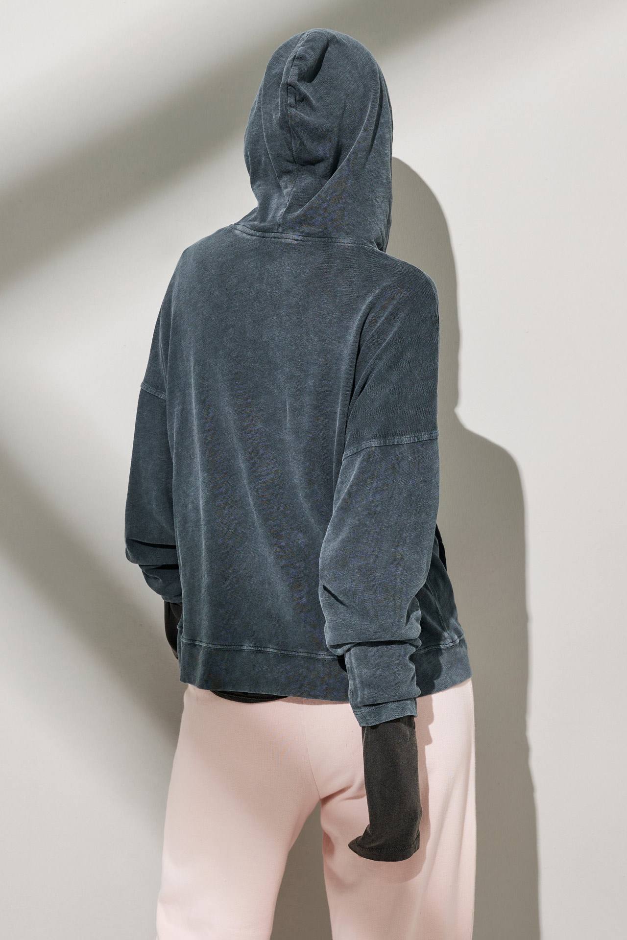 HEAVY SLUB DROP SHOULDER HOODIE