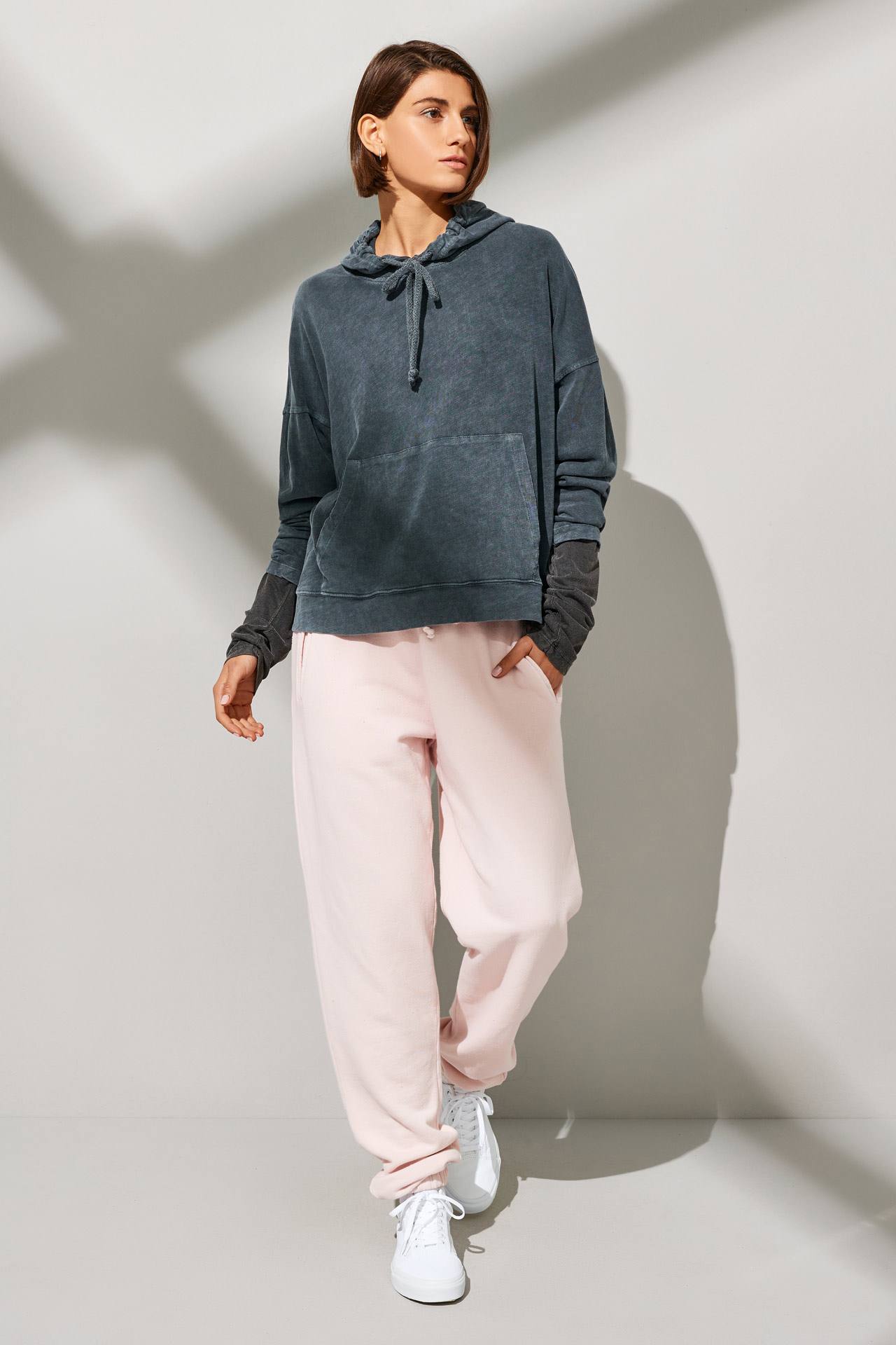 HEAVY SLUB DROP SHOULDER HOODIE