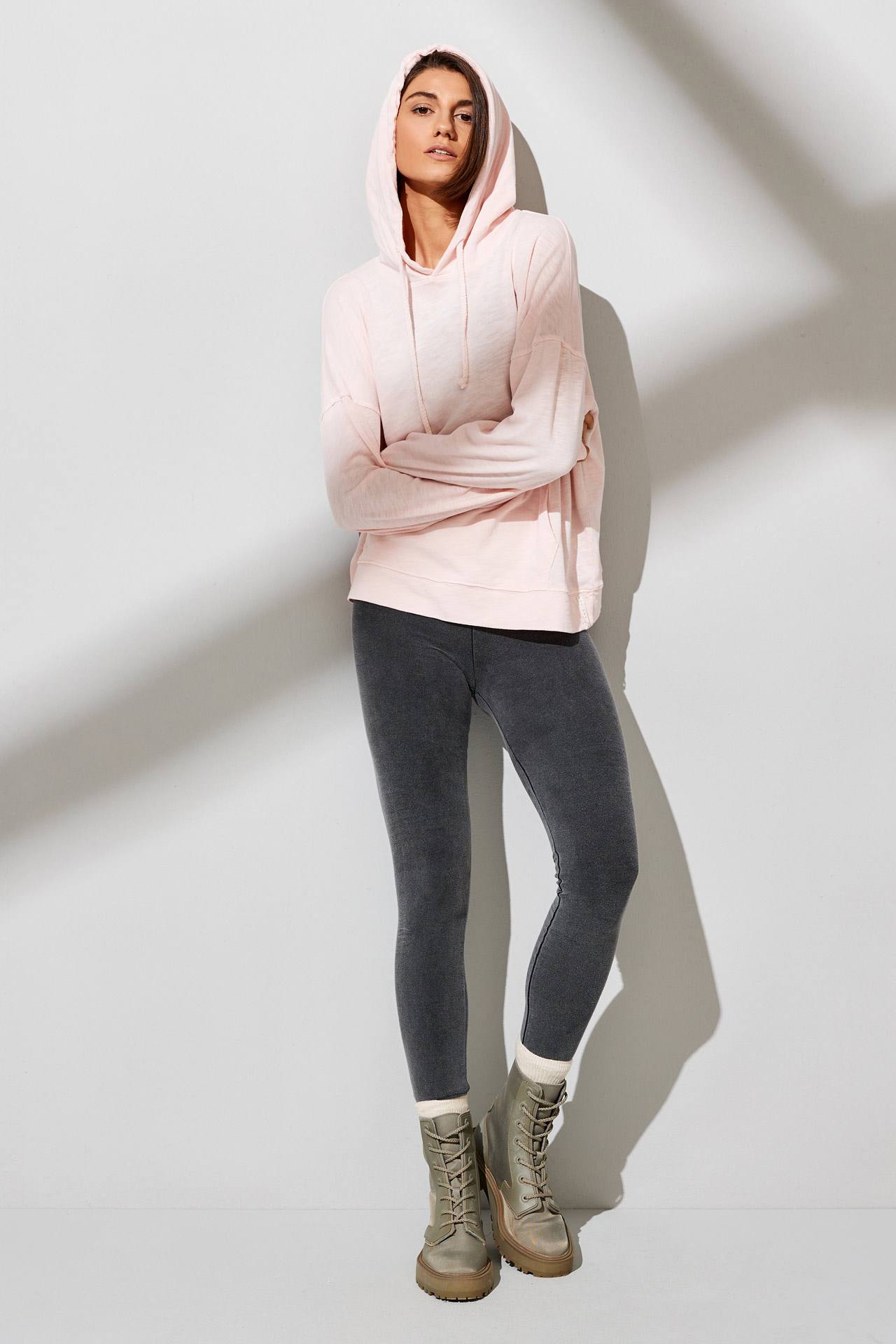 HEAVY SLUB DROP SHOULDER HOODIE