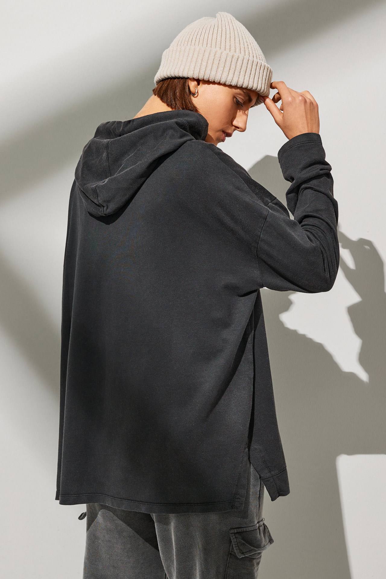 MODAL BLEND OVERSIZED HOODIE