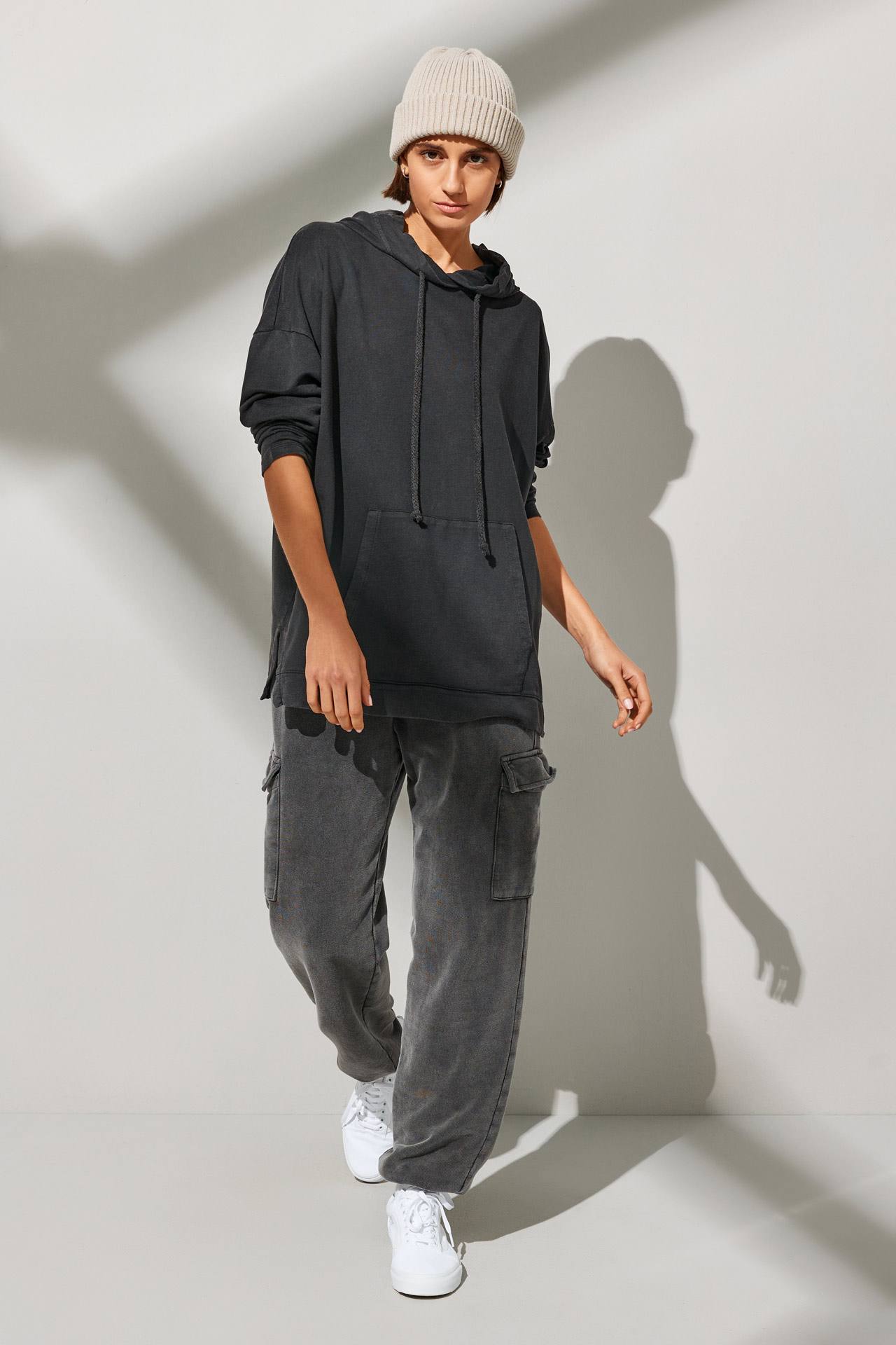 MODAL BLEND OVERSIZED HOODIE