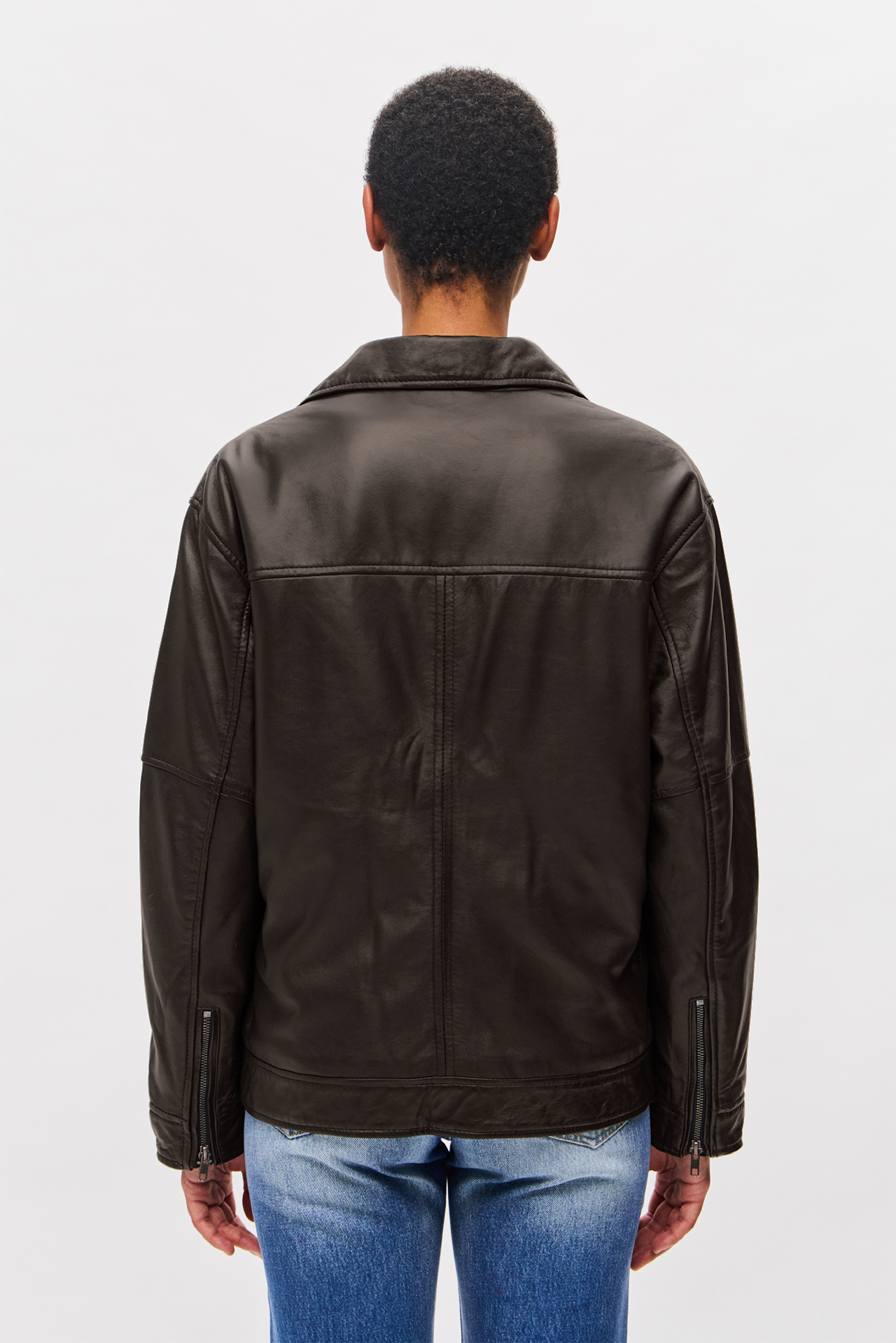 OVERSIZED VINTAGE BIKER JACKET
