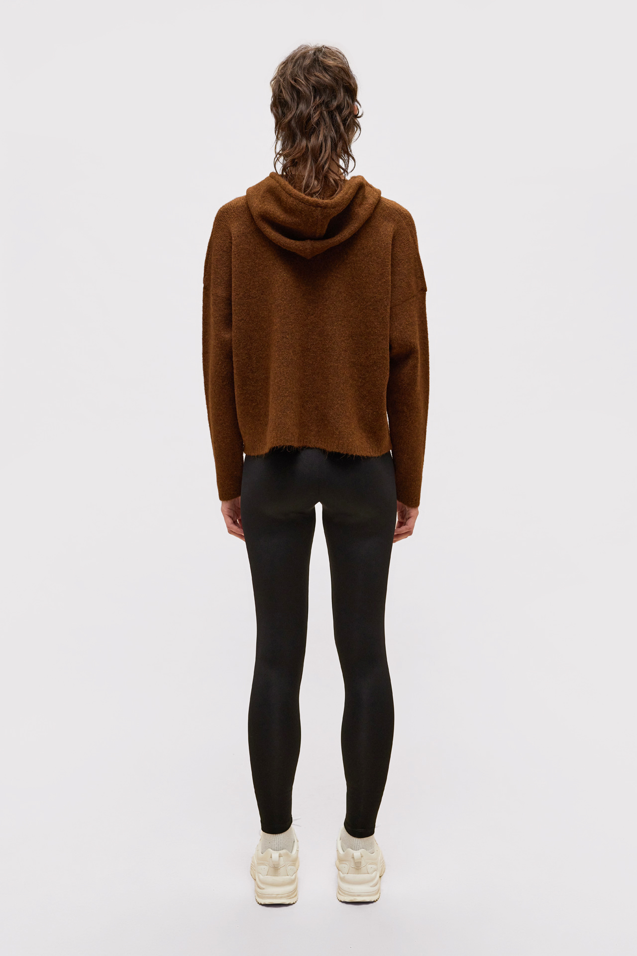 Crop Knitwear Hoodie