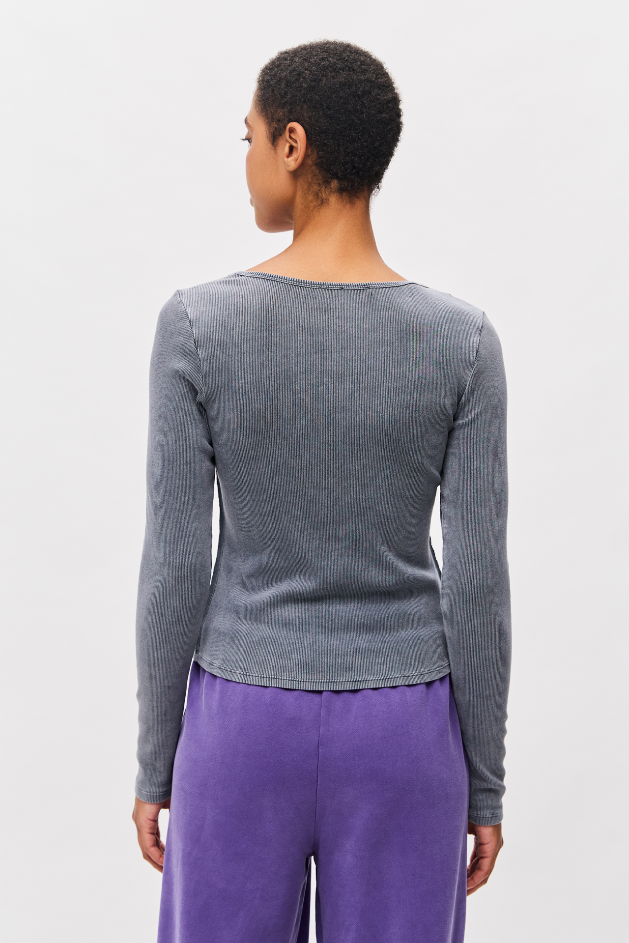 SCOOPNECK RIB LONGSLEEVE