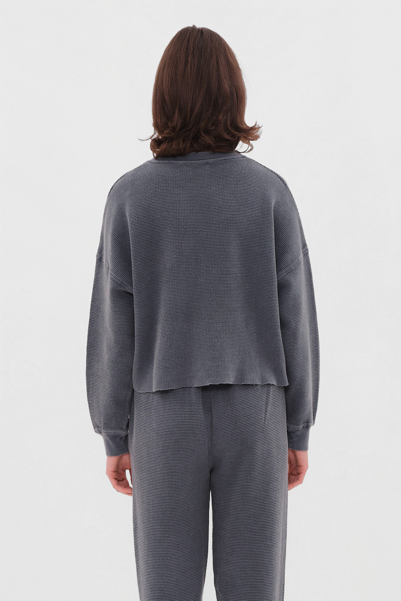 CROPPED WAFFLE LONGSLEEVE