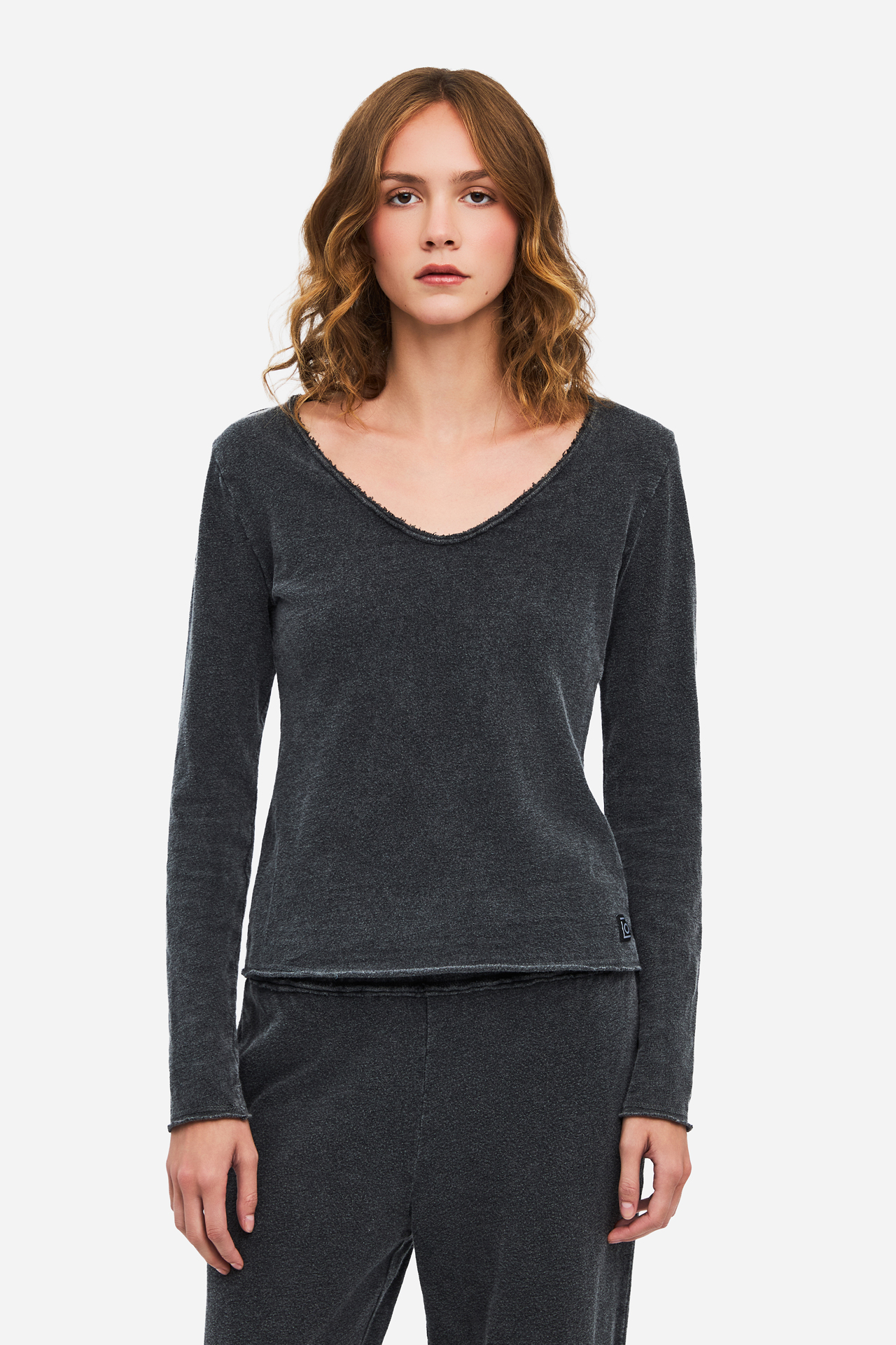 SLUB LONGSLEEVE WITH RAW EDGES