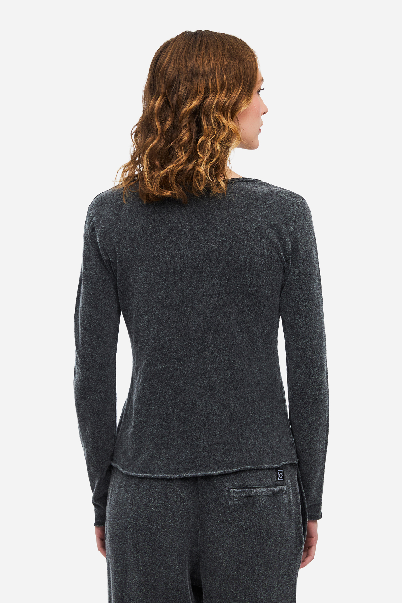 SLUB LONGSLEEVE WITH RAW EDGES