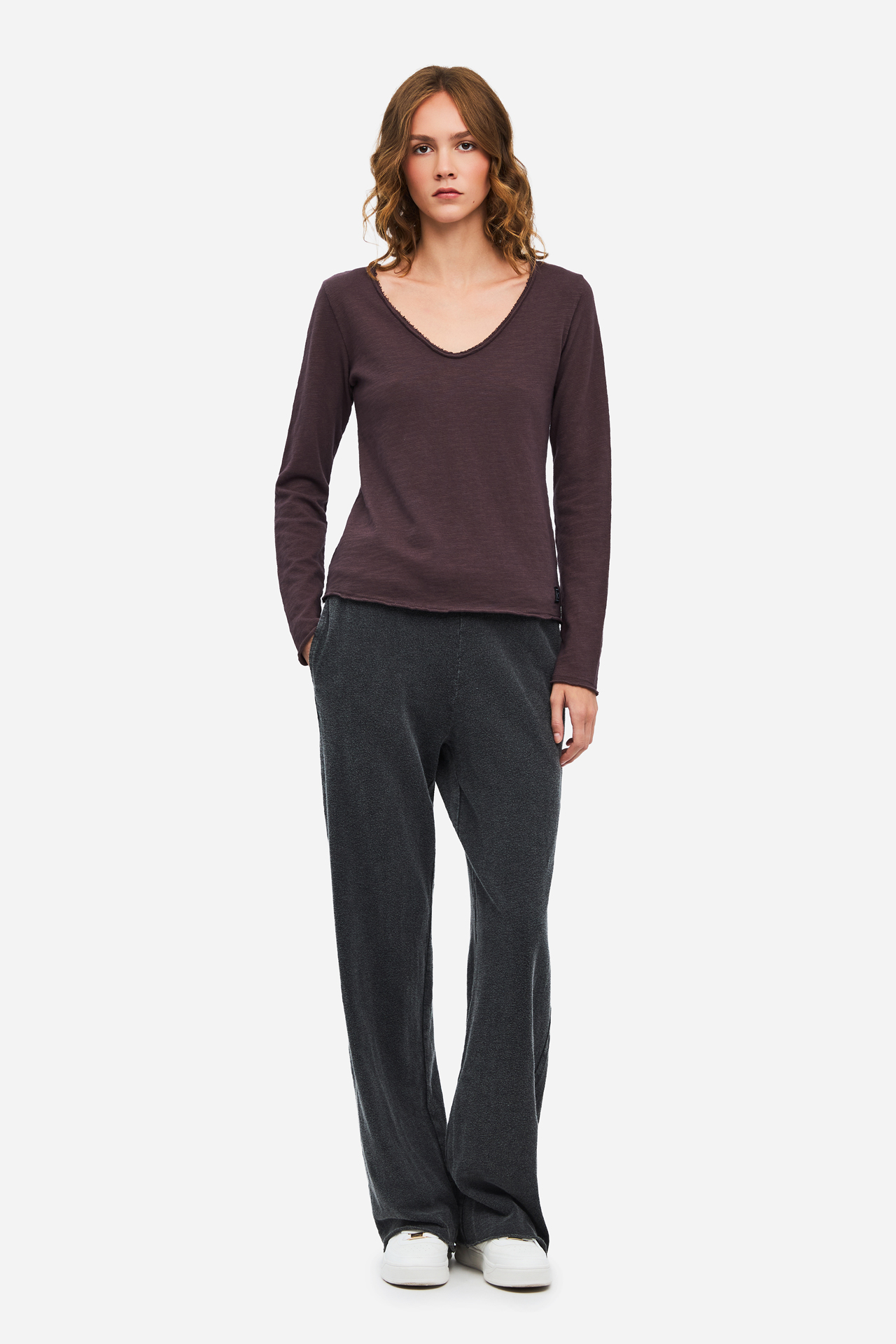 SLUB LONGSLEEVE WITH RAW EDGES