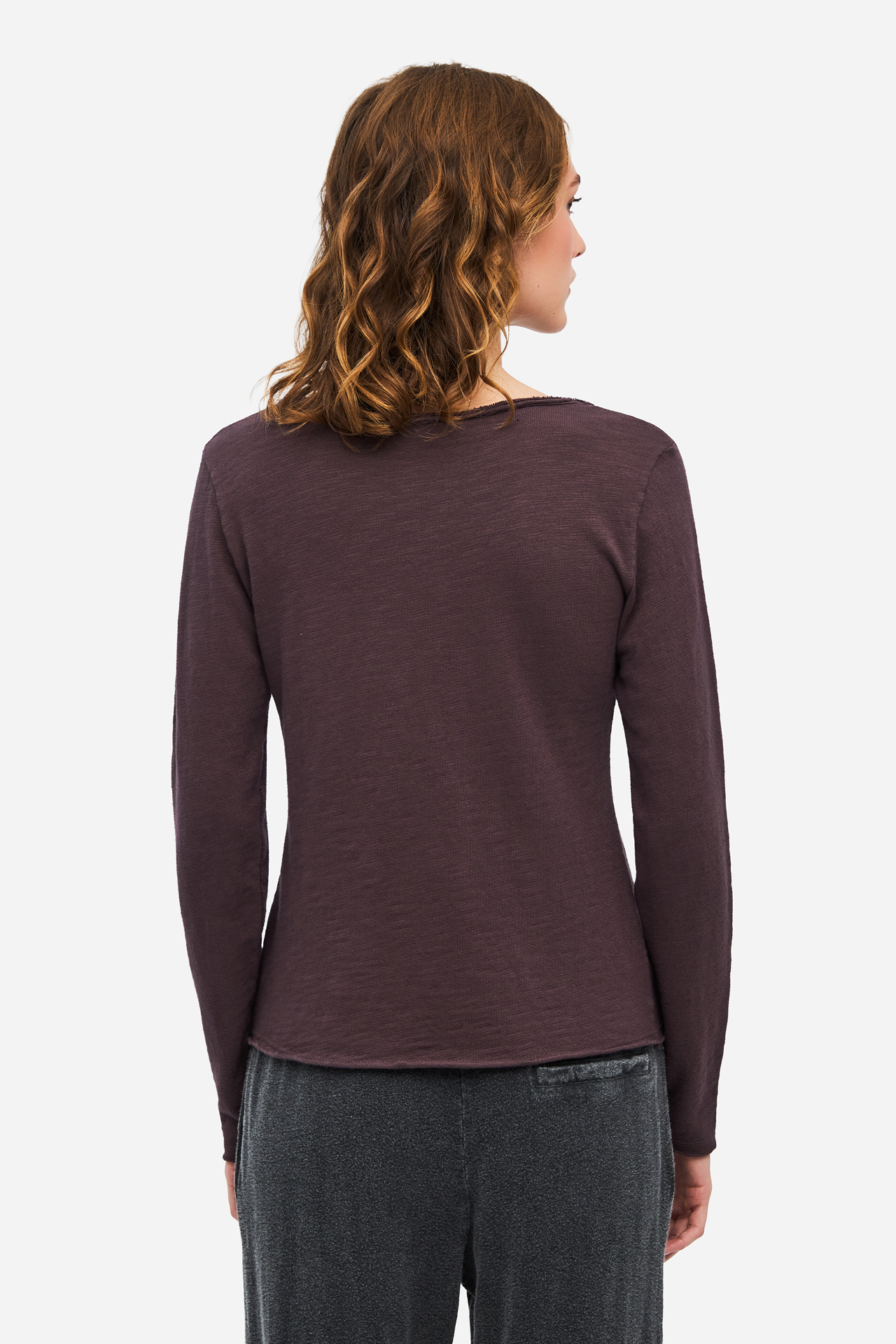 SLUB LONGSLEEVE WITH RAW EDGES