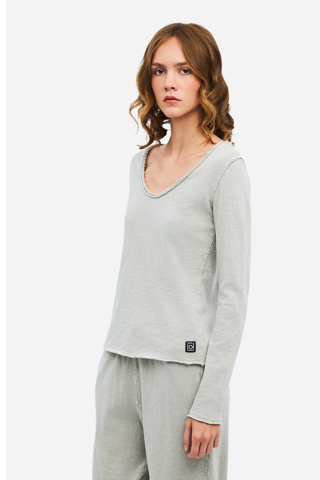 SLUB LONGSLEEVE WITH RAW EDGES