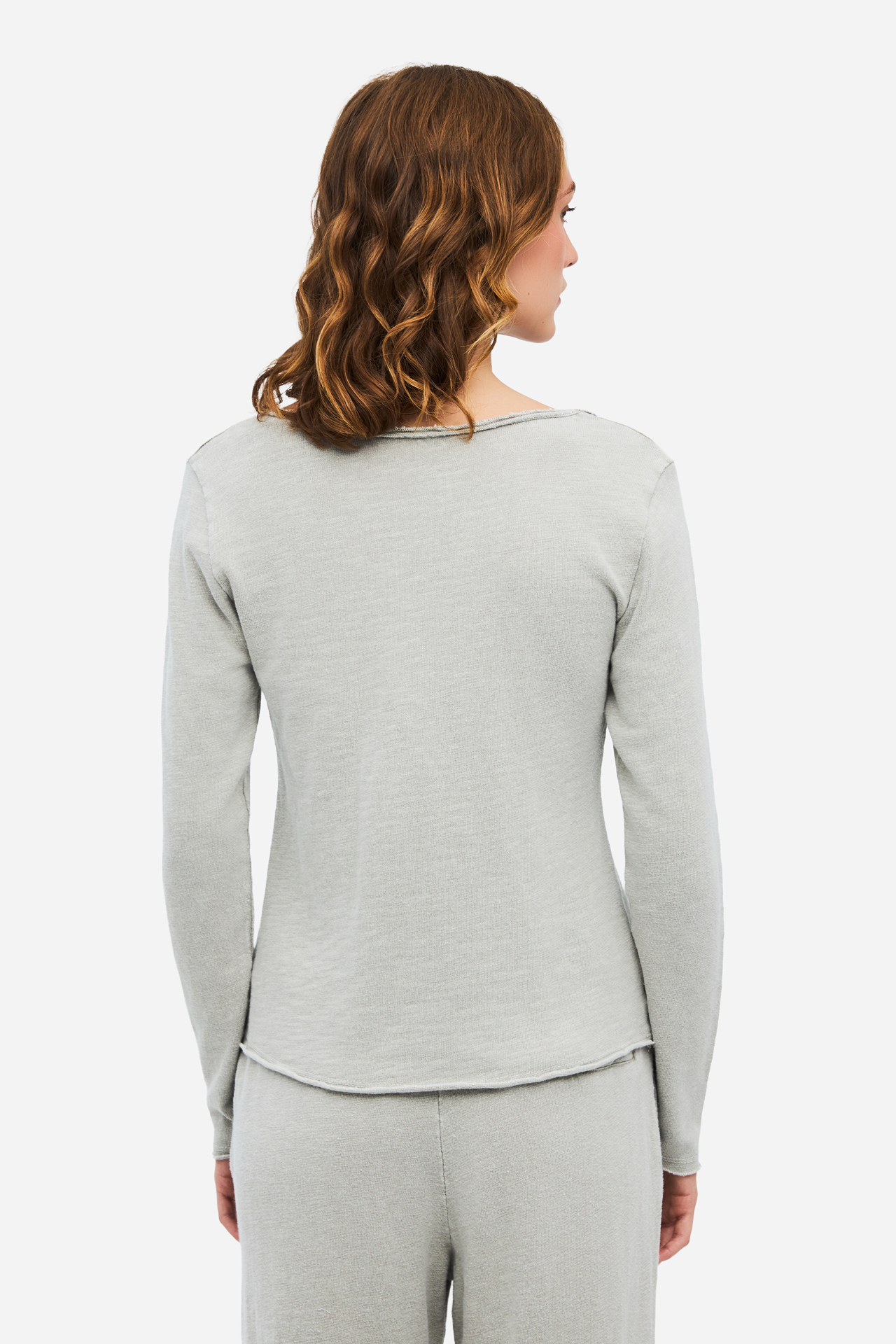 SLUB LONGSLEEVE WITH RAW EDGES