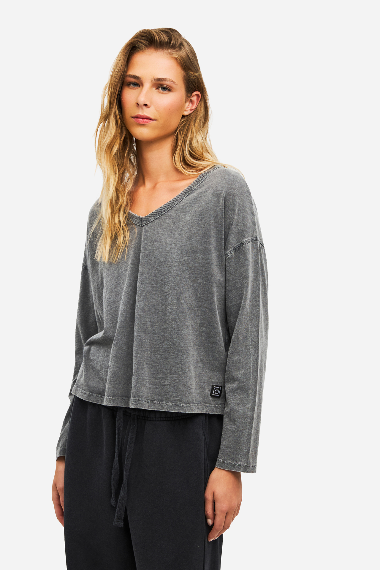V NECK RELAXED LONGSLEEVE