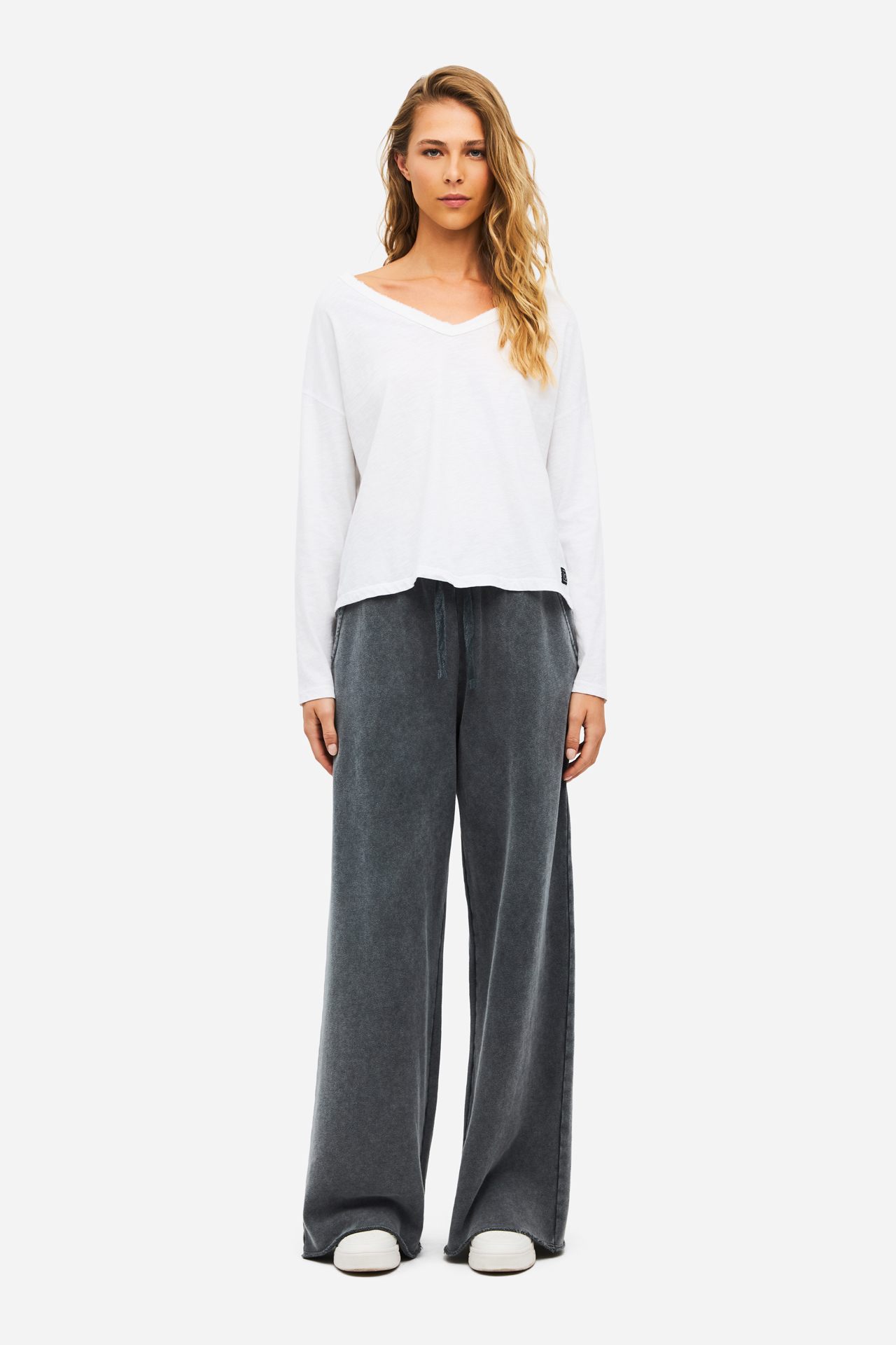 V NECK RELAXED LONGSLEEVE