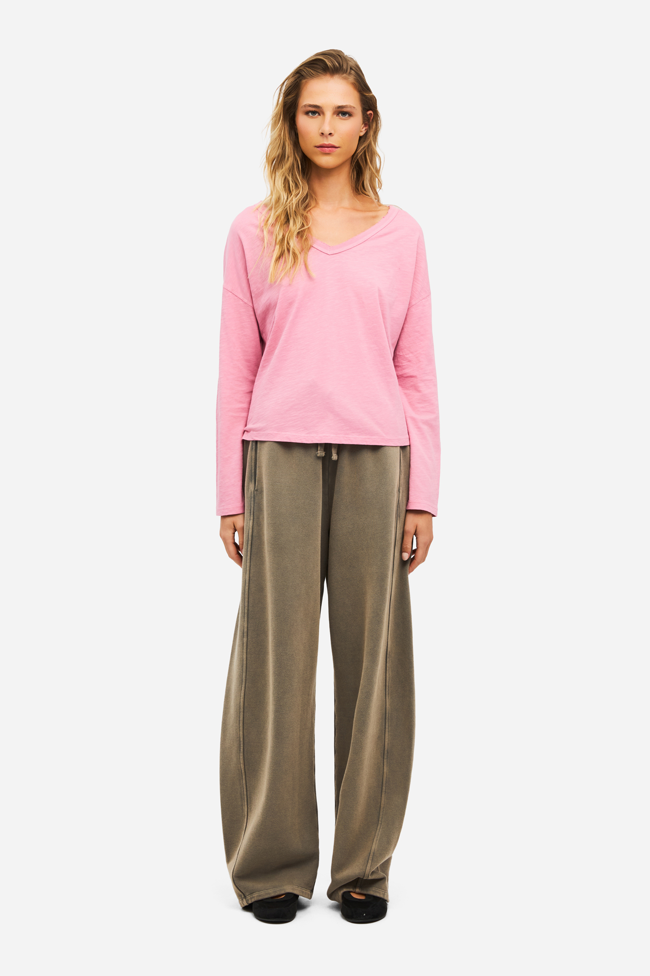 V NECK RELAXED LONGSLEEVE