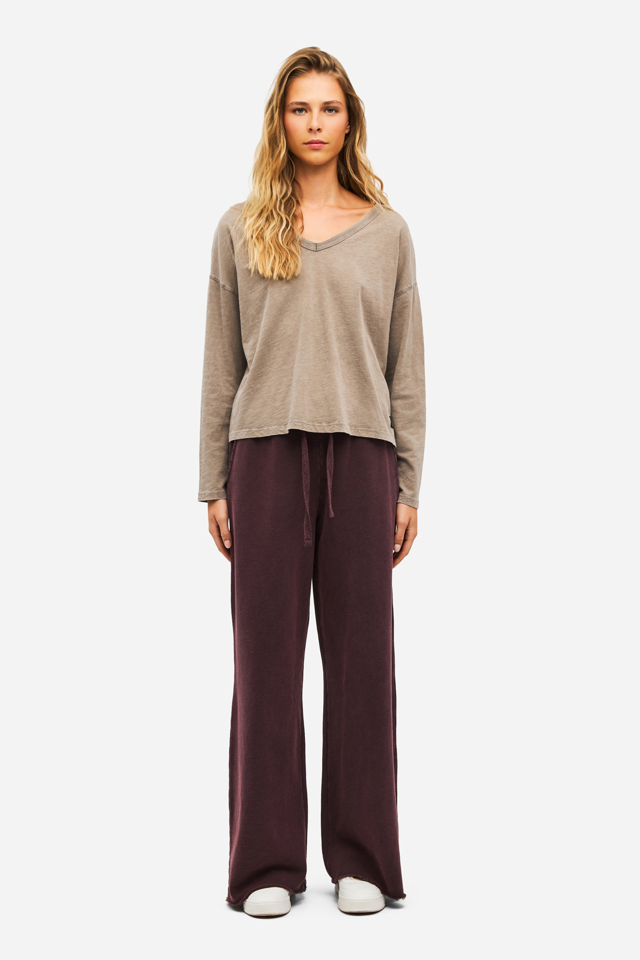 V NECK RELAXED LONGSLEEVE
