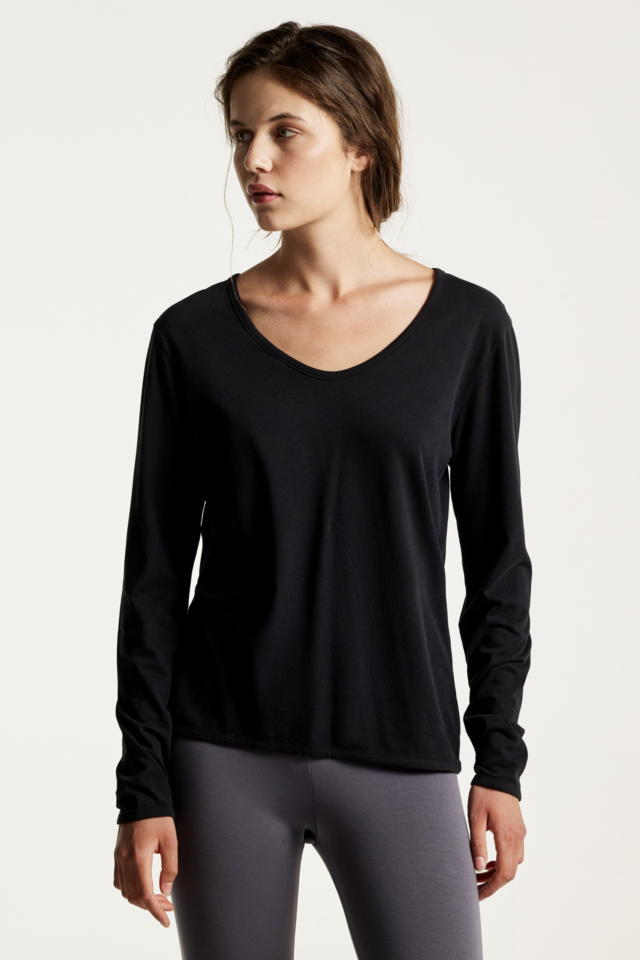 Regular Fit V-Neck Longsleeve