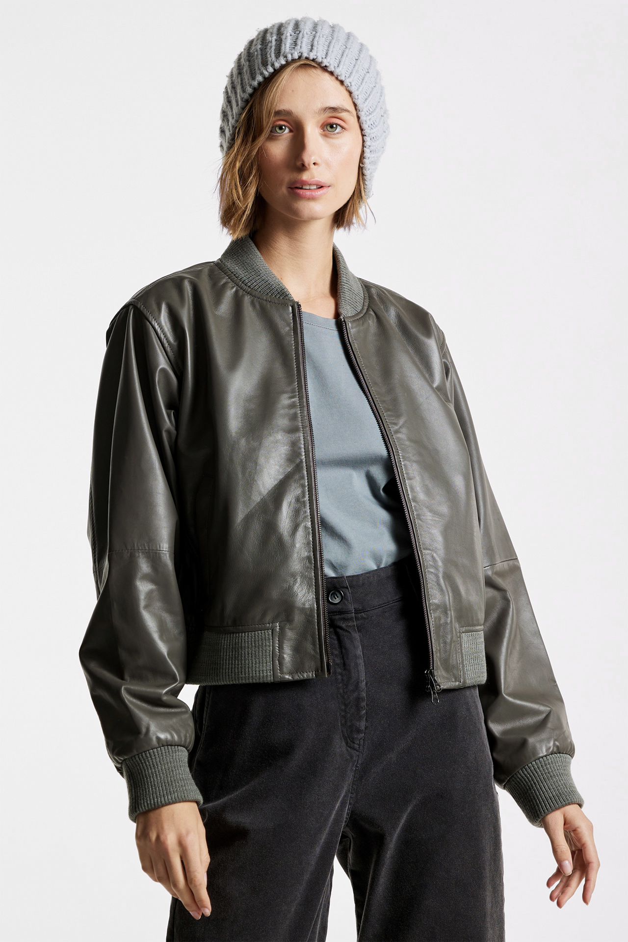 Bomber Leather Jacket