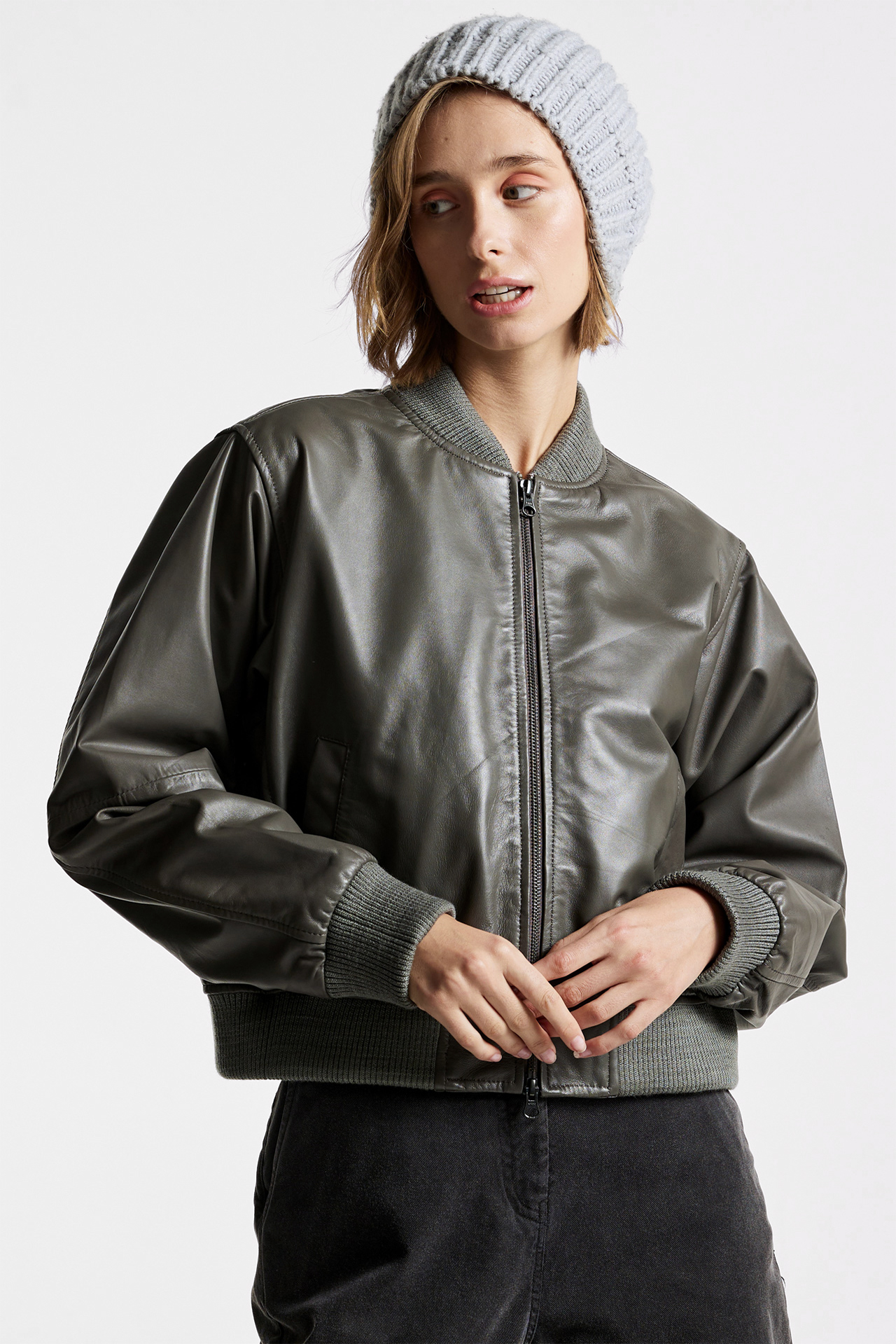 Bomber Leather Jacket