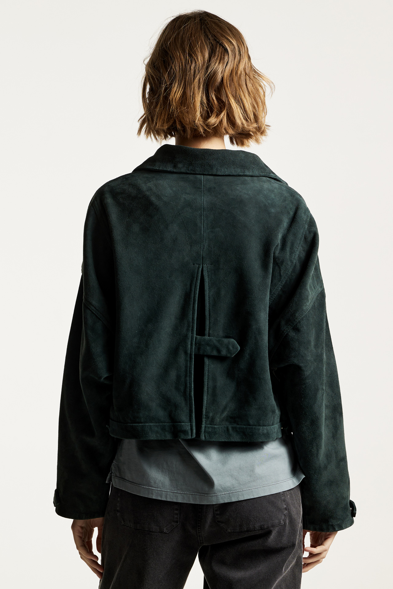Crop Suede Jacket